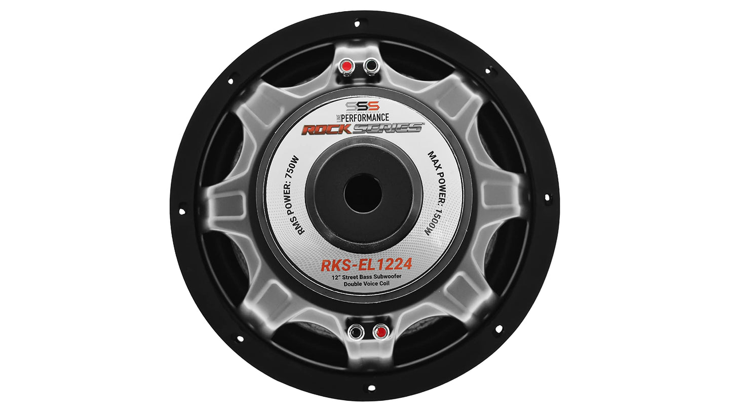 Rock Series Subwoofer Profesional Doble Bobina RKS-EL1224 400/800W 12 Pulgadas 4 Ohms DVC