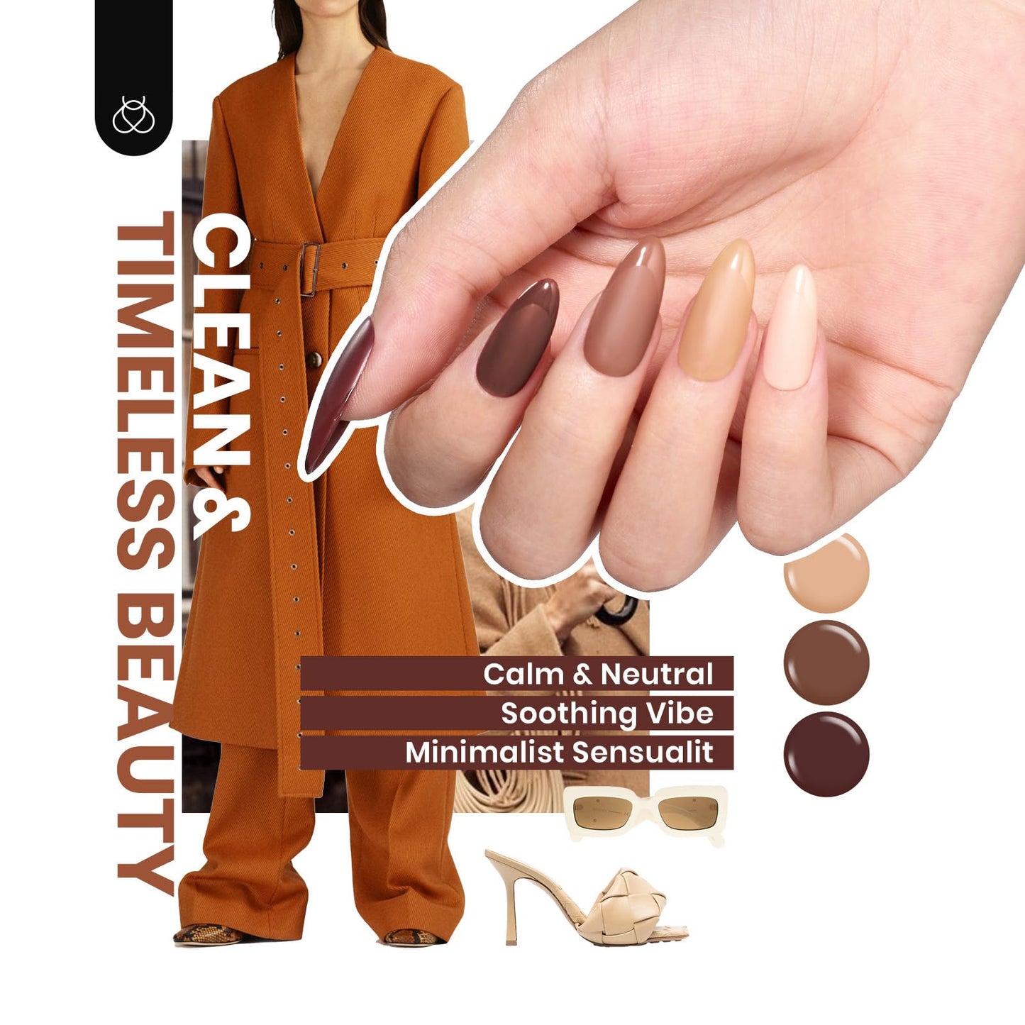 Escarabajos Esmalte en Gel 25 Colores Esmalte en Gel Juego de Uñas en Gel Rosa Kit de Uñas en Gel Otoño Rojo Nude Marrón Púrpura Nail Art con 3 Piezas de Capa Superior de Base Colección Urban Rhythm Kit de Manicura de Salón DIY Regalo para Mujeres Niñas