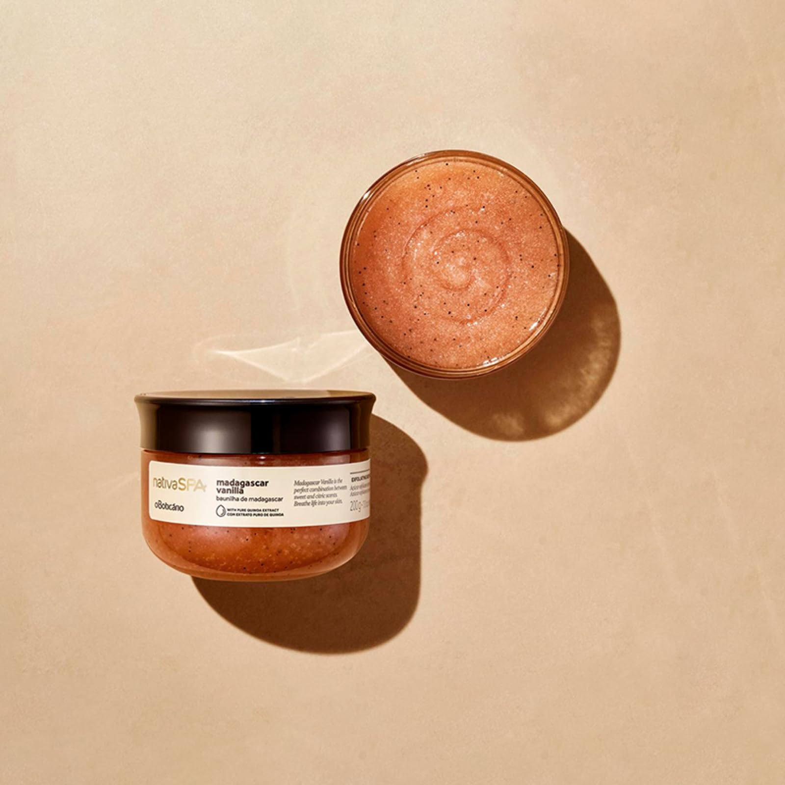 Exfoliante Azúcar Boticário Baunilla de Madagascar Nativa Spa Collection