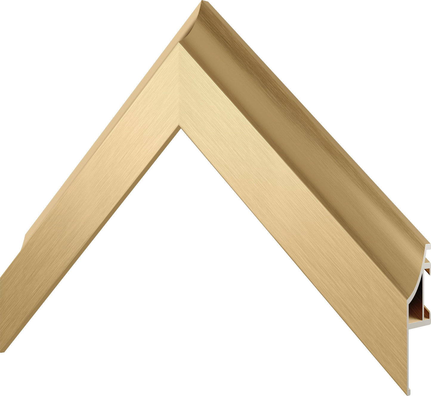 Frame My TV Deco - Marcos de aleación para TV, bisel dorado pálido, compatible solo con Samsung The Frame TV y Pro (32 pulgadas, compatible con 2021-2025)