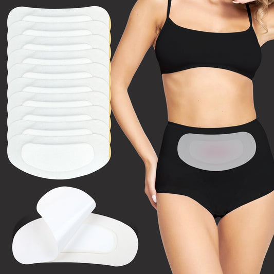 Pedobi Envoltura De Paquete De Aceite De Ricino De 10 Piezas, Paquetes De Aceite De Ricino Para Calentador De Útero, Envoltura De Aceite De Ricino Autoadhesiva Altamente Absorbente, Algodón