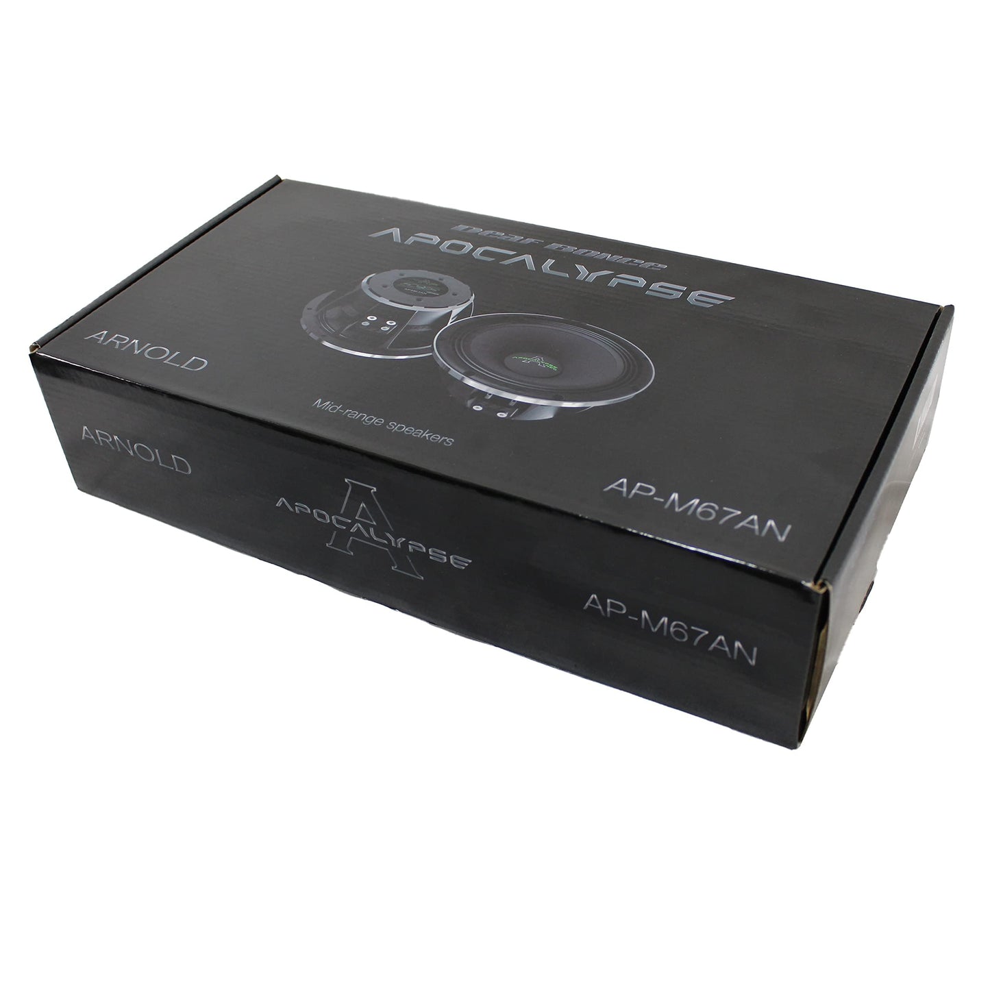 Deaf Bonce - Altavoces de rango medio de 6.5 pulgadas, 600 W, 4 ohmios, serie Apocalypse AP-M67AN Negro y Verde