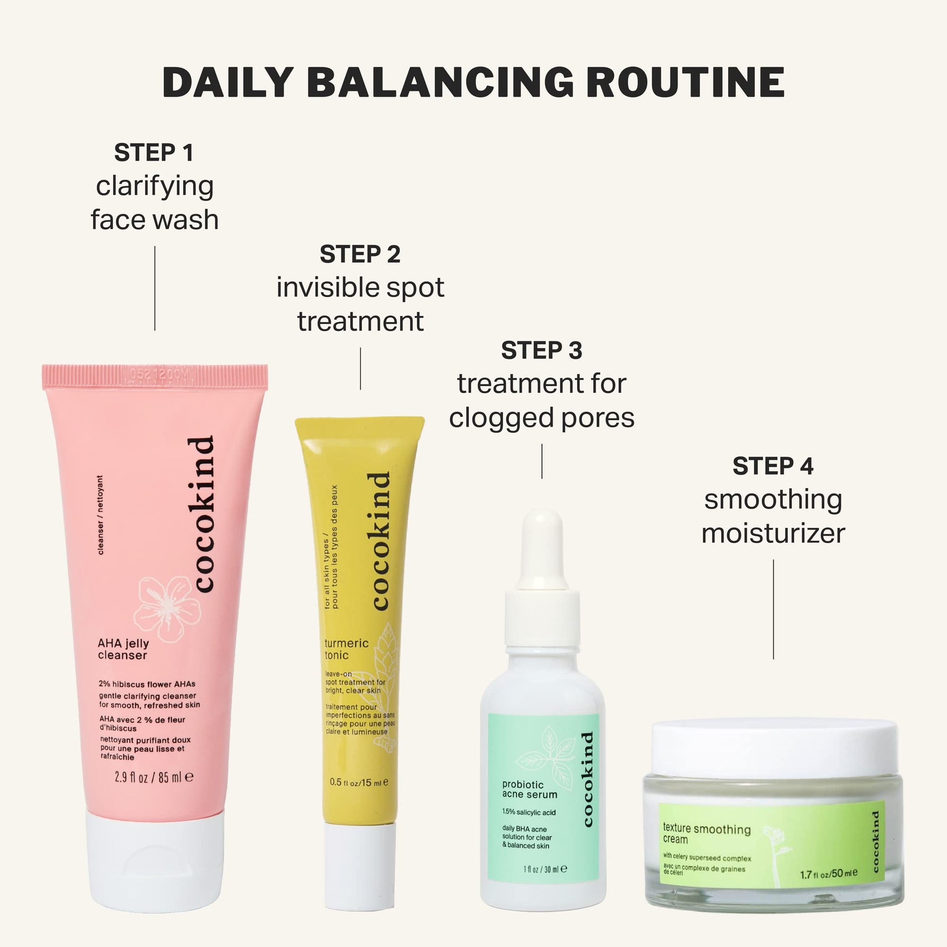 Tratamiento de Manchas Cocokind Tonificante Cúrcuma Invisible con Aceite de Árbol de Té y Extracto de Avellana