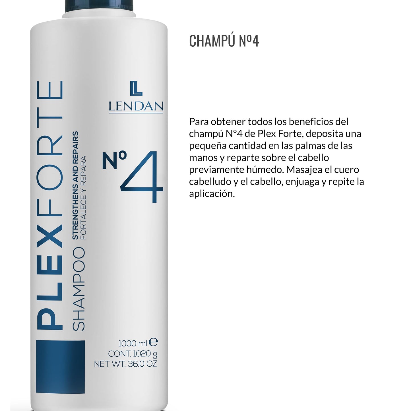 Champú Plex Forte Negro Fortalece y Repara