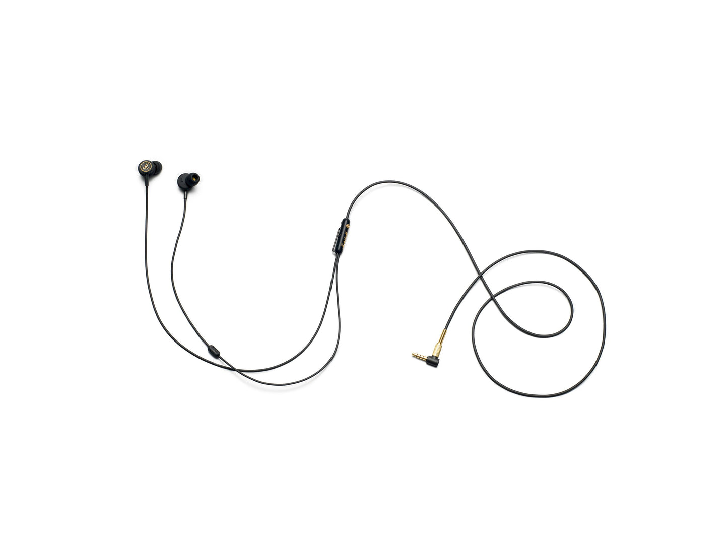 Audífonos Marshall Negro Latón con EQ Ajustable