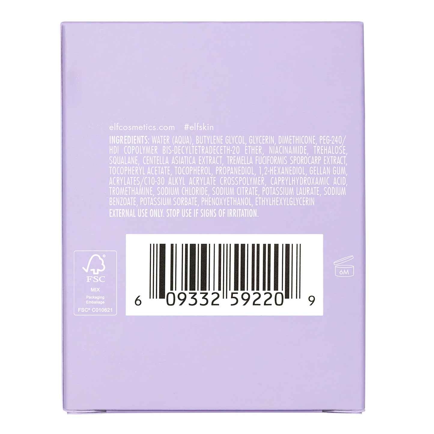 e.l.f. elf, SuperHydrate Moisturiser, de rápida absorción, no graso, fórmula de gel, hidrata, tonifica, aclara, protege, infundido con vitamina E, 1.69 oz