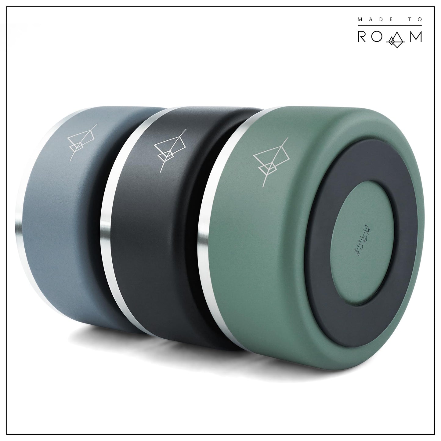 MADE TO ROAM Premium Everest Bowl – Cuenco de Acero Inoxidable de Doble Pared Aislado al vacío para Perro con Agarre Antideslizante (Virginia Mountains, 32 oz)