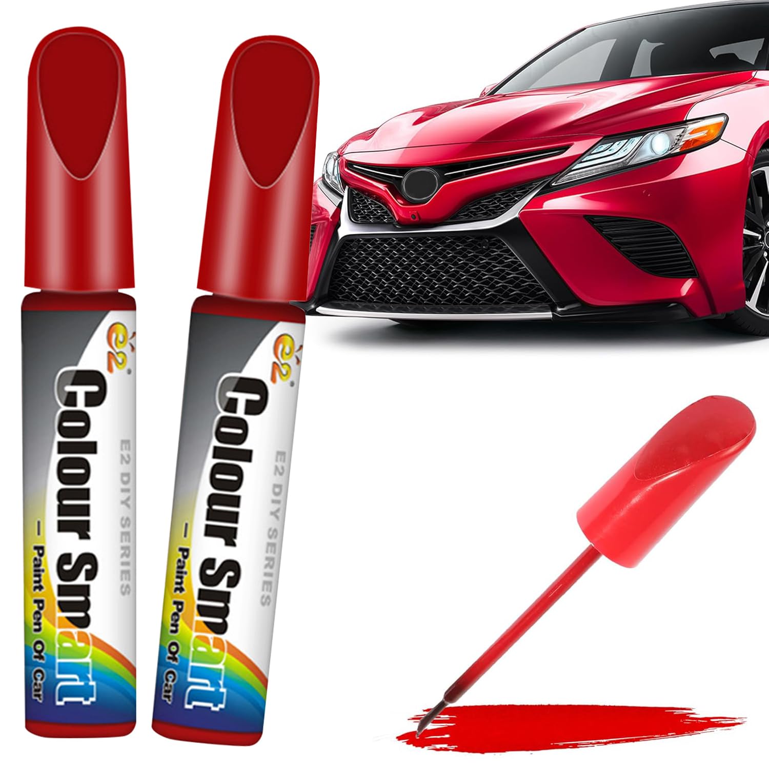 2 Piezas Bolígrafo Pintura Retoque Automotriz,Pintura para Carro,Removedor de Rayones para Arañazos Leves,Pintura para Rayones para Automotriz Carro,Autos, Motocicleta,Barco,MetáLicas o de Plástico