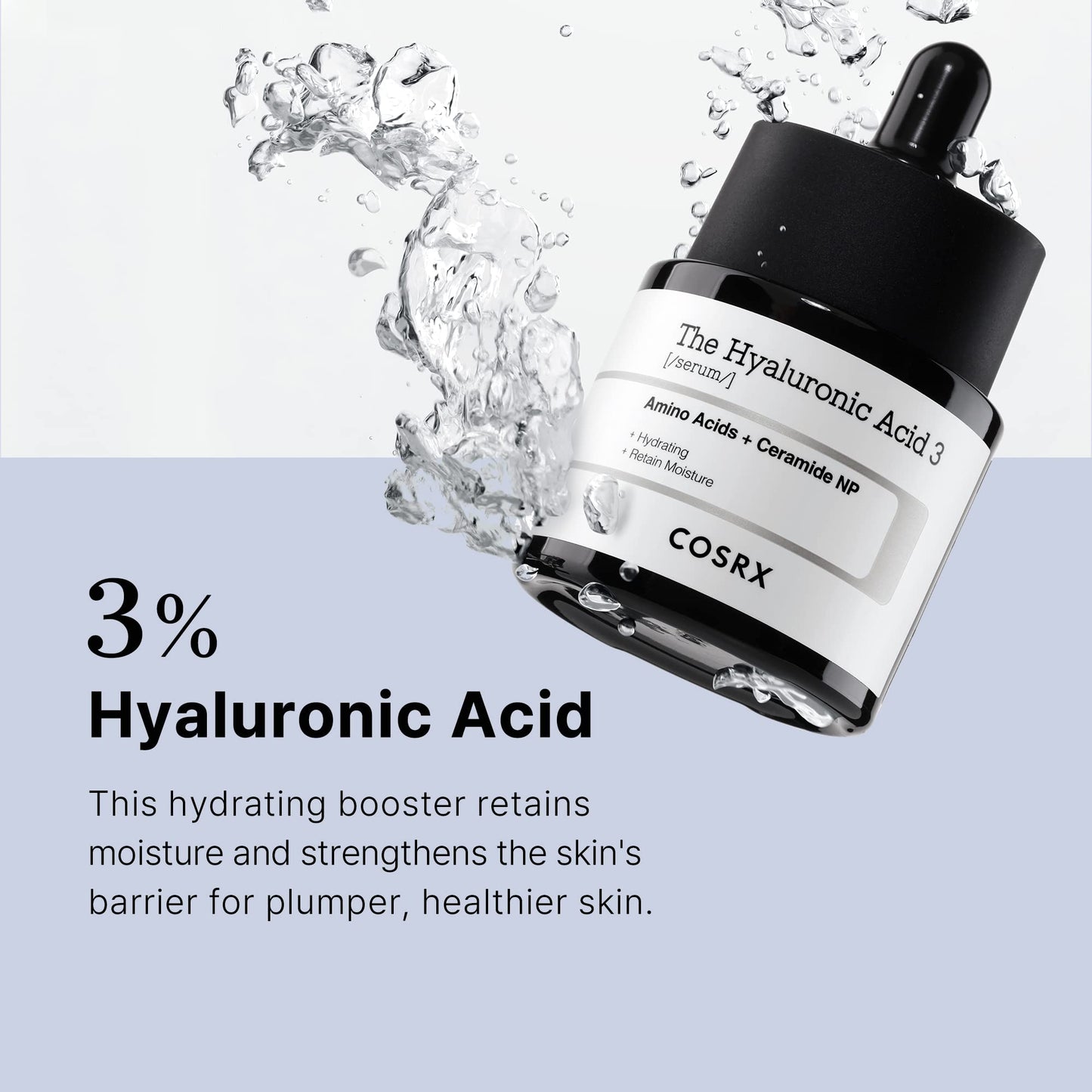 The Hyaluronic Acid 3 Serum by Cosrx for Unisex - 0.67 oz Serum