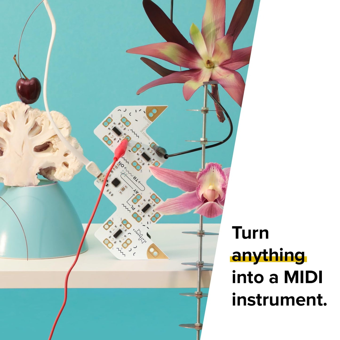 driver MIDI Playtron, conecta hasta 16 objetos conductivos y convierte todo, de fruta a metal en un instrumento musical Soundbrenner