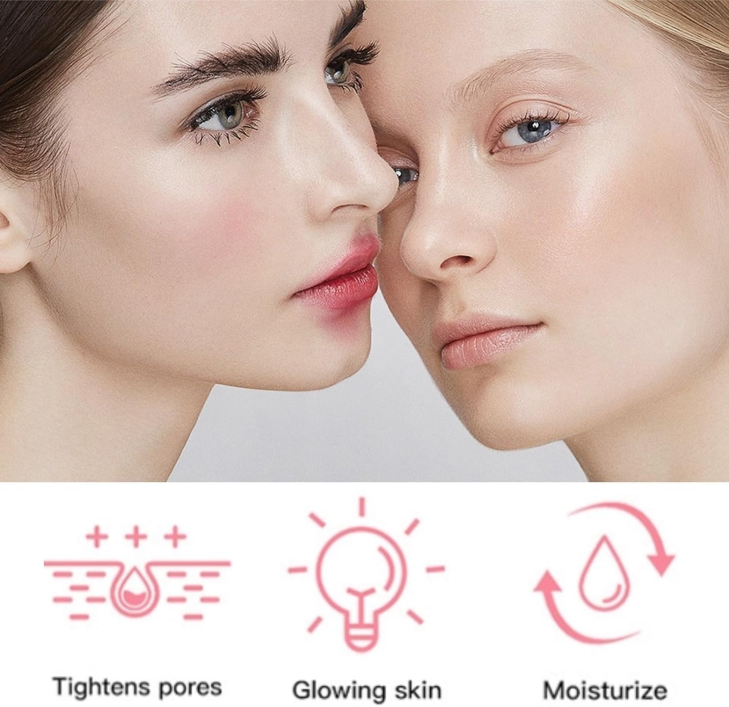 Serum Facial Hidratante e Iluminador con Niacinamida y Sandía, Ácido Hialurónico y Vitamina E, 60ml, Primer para Maquillaje, Paquete de 2