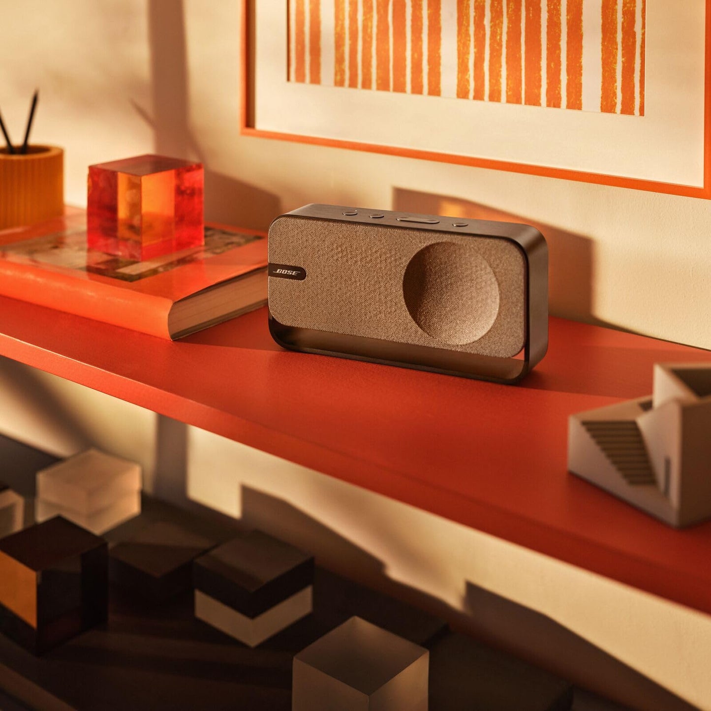 Bose SoundLink Home Altavoz Premium, portátil e inalámbrico Bluetooth, hasta 9 Horas de duración de la batería, Gris frío