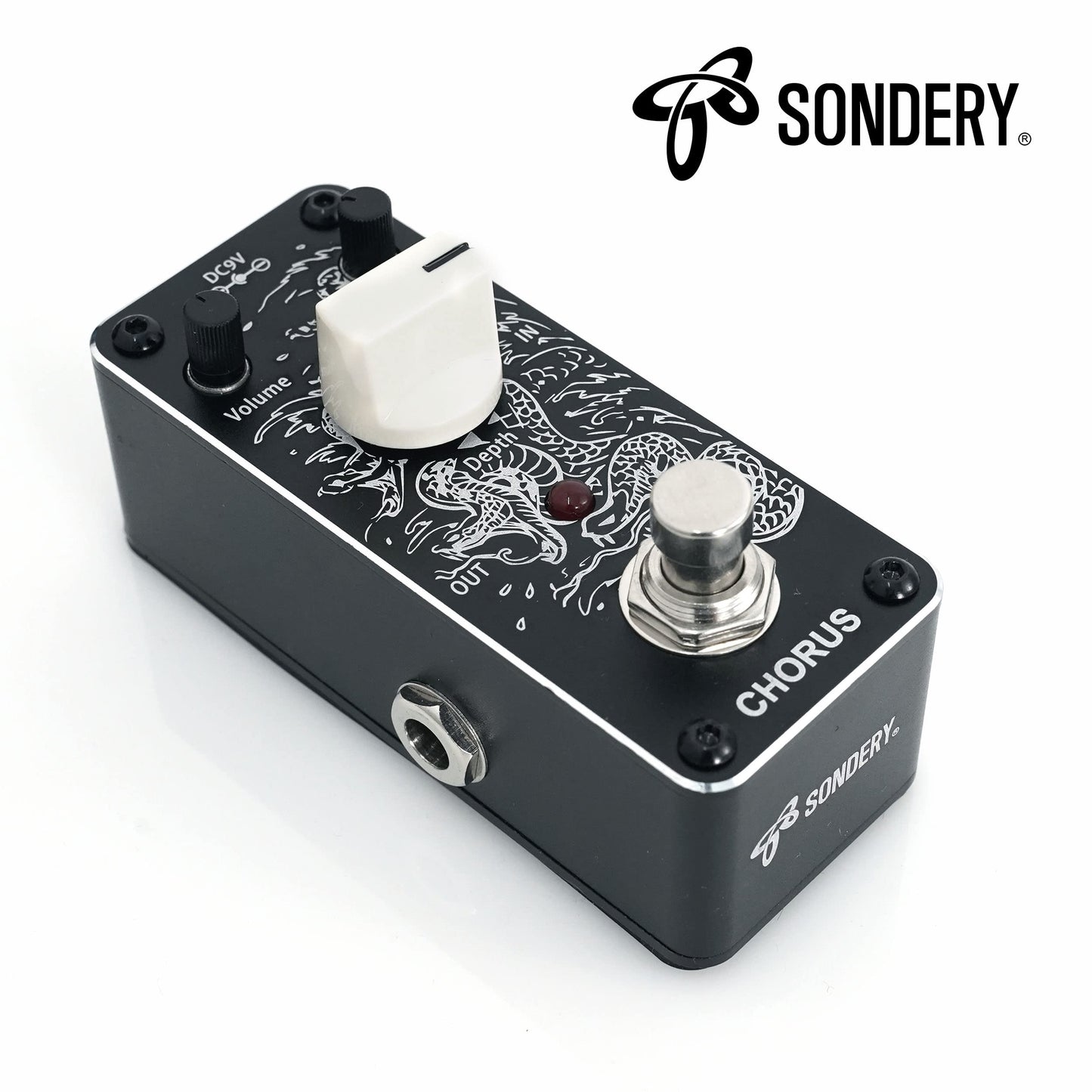 Pedal de Coro Sondery Azul Efecto Analógico True Bypass para Guitarra