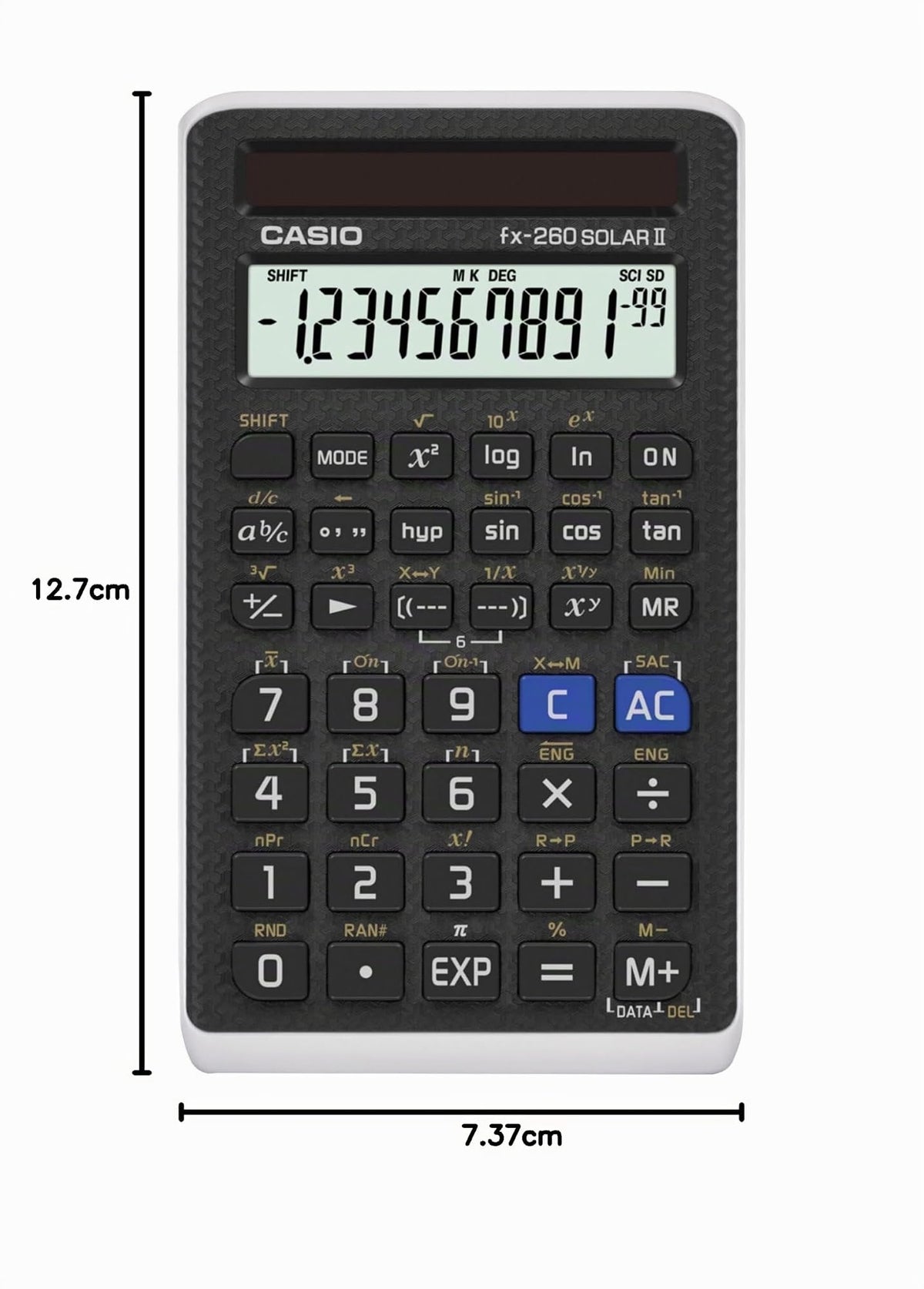 Calculadora Científica Casio FX-260SOLAR11 Azul Solar