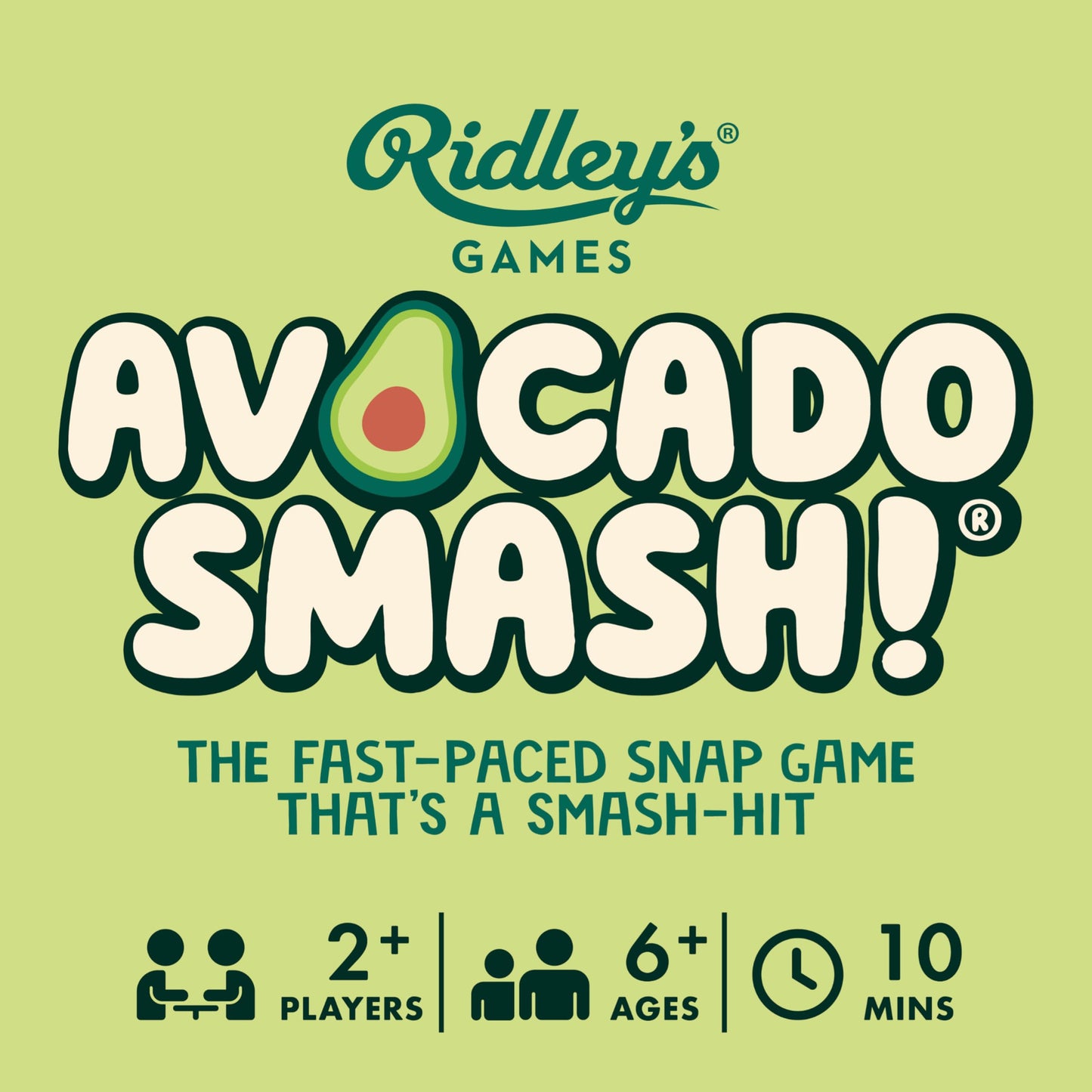 Juego de Cartas Ridley's Aguacate Smash 71 Piezas con Estuche de Almacenamiento para la Familia