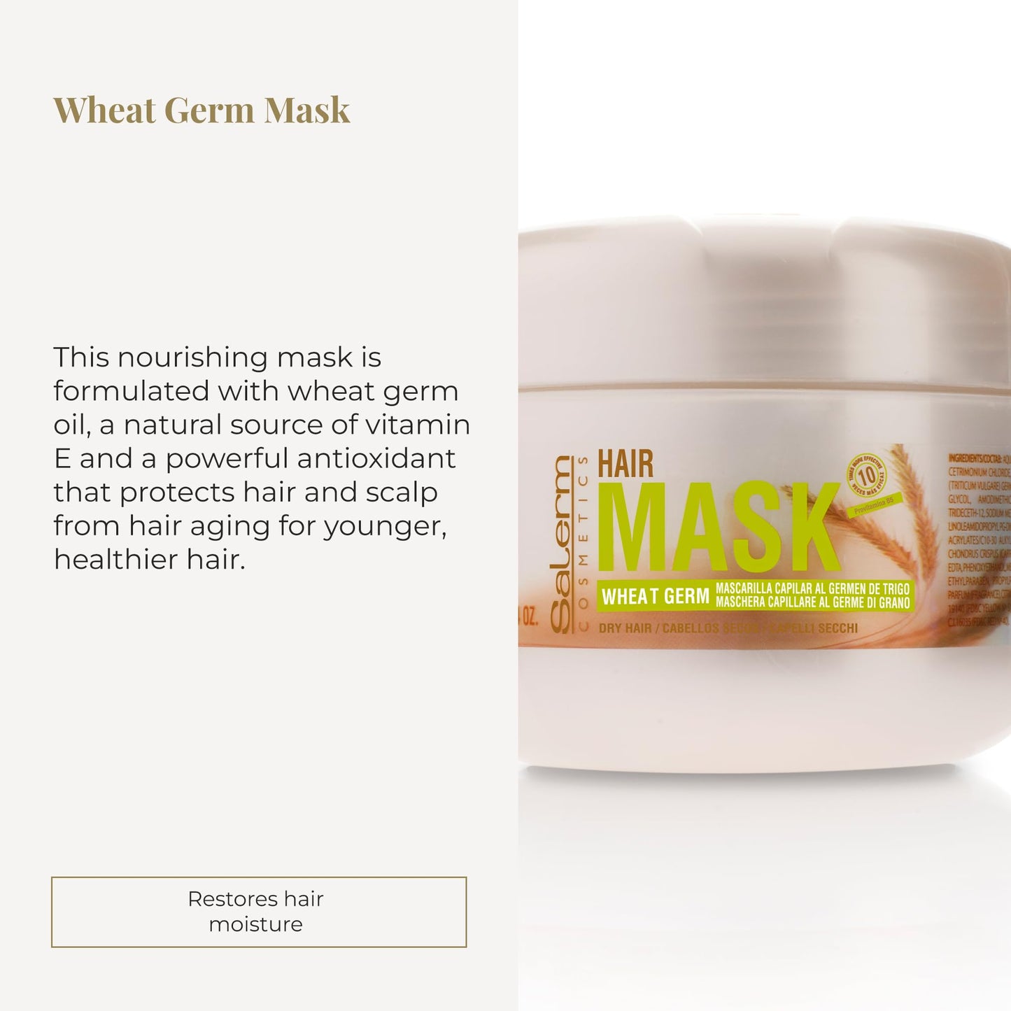 Mascarilla Capilar Salerm Germen de Trigo 6.74 oz