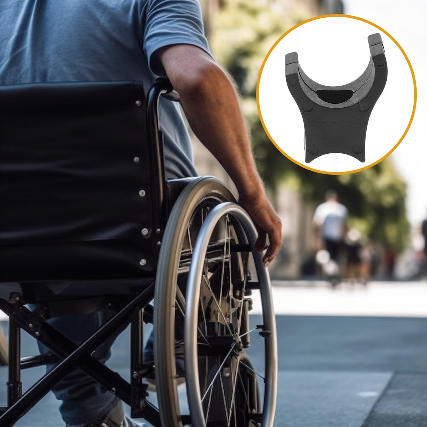 Healeved 4 Uds. Piezas De Silla De Ruedas Con Guía De Riel Para Asiento De Silla De Ruedas Soportes Para Sillas De Ruedas Piezas De Sillas De Transporte De Repuesto Para Asiento De Silla