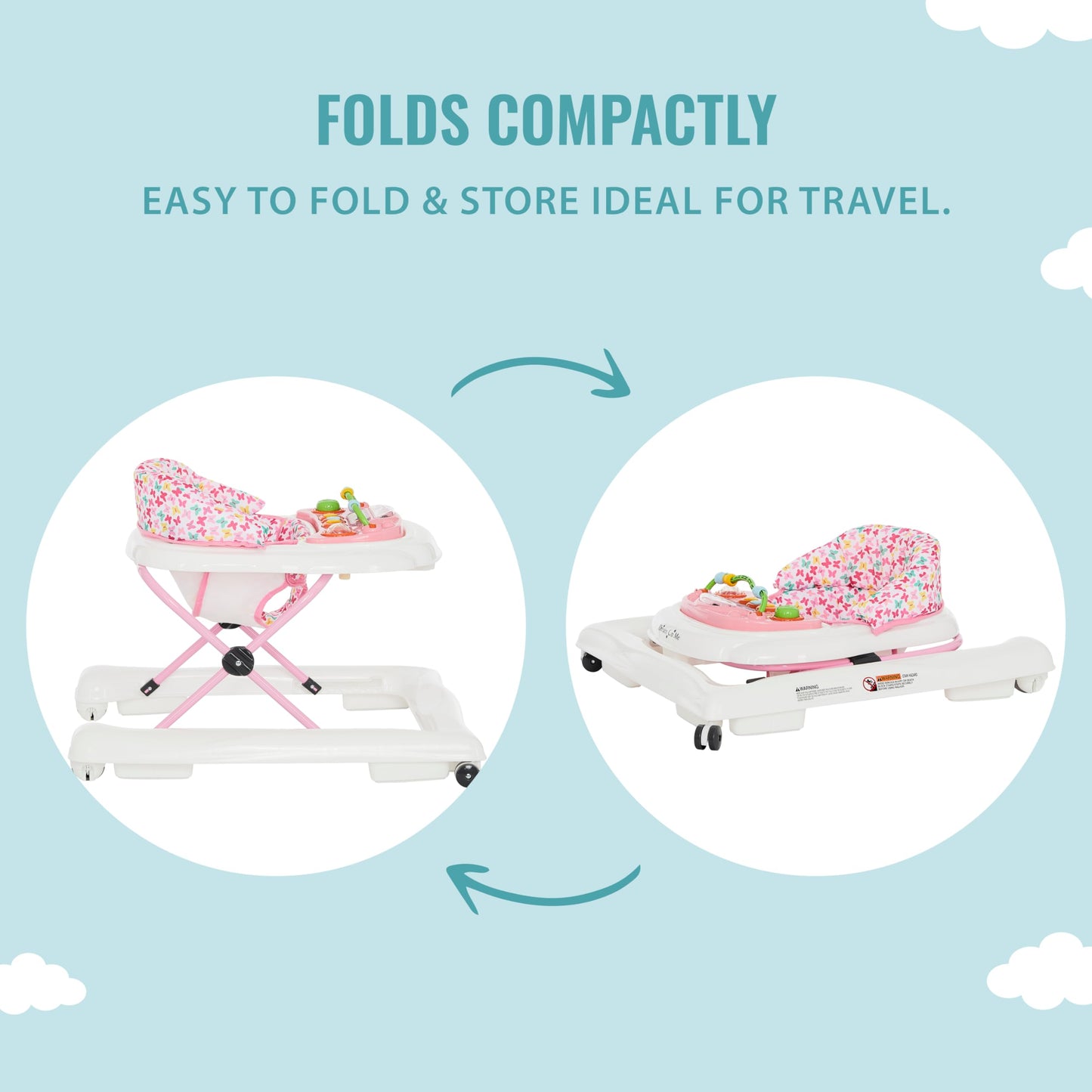 Andador 2 en 1 Dream On Me Spring Pink Ava