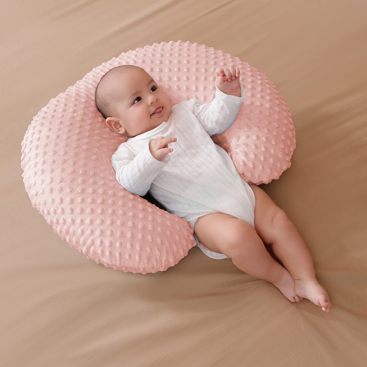 Funda de almohada Aullar para almohada de lactancia y posicionador para lactancia y alimentación con biberón, apoyo para bebé, tiempo de barriga, apoyo para sentarse al bebé, apoyo durante el tiempo