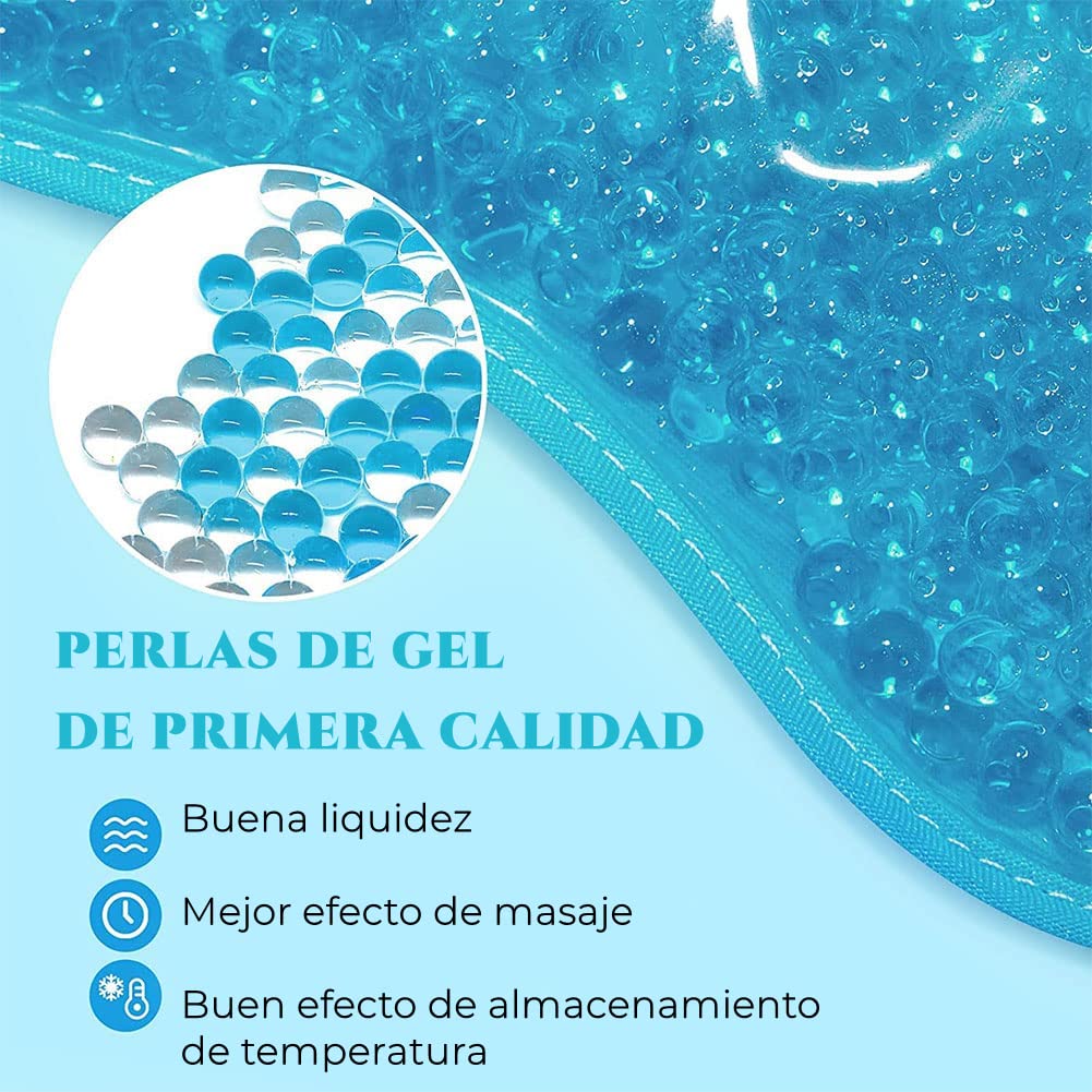 Shoonlo Mascara de Hielo para Cara, Mascarilla de Facial para Reducir Hinchazón, Las Ojeras, Migraña, Enrojecimiento, Antifaz de Fríos para Cuidado de la Piel, Compresa Fria y Caliente