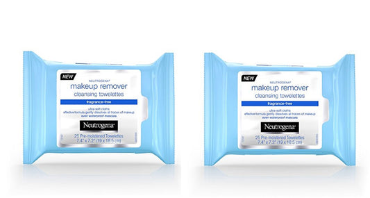 Neutrogena Makeup Remover cleasing towelettes, 2 por paquete (sin fragancia)