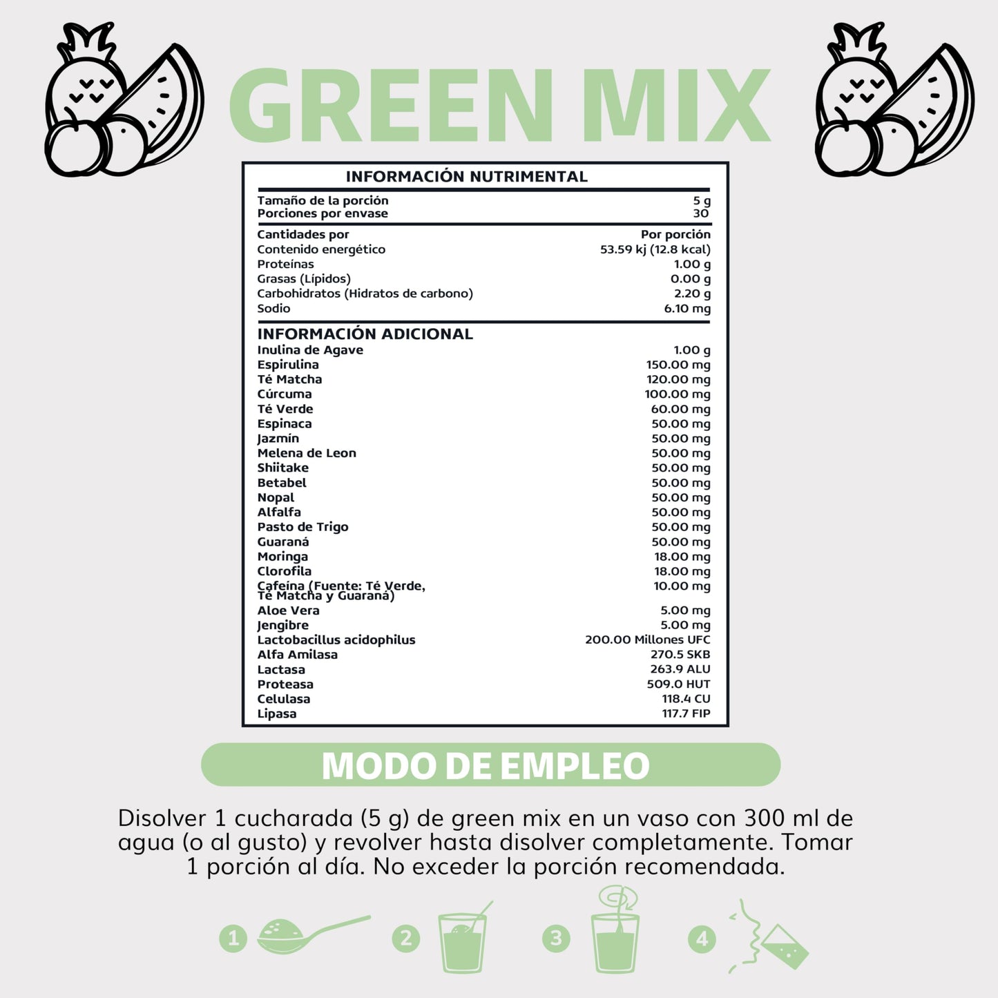 Beyond Vitamins | Super Greens, Jugo Verde en Polvo con Té Matcha, Espirulina, Té Verde, Espinaca, Clorofila, Moringa, Melena de León, Enzimas Digestivas, Probióticos y muchos más | Super Blend Sabor Frutos Rojos | 30 porciones