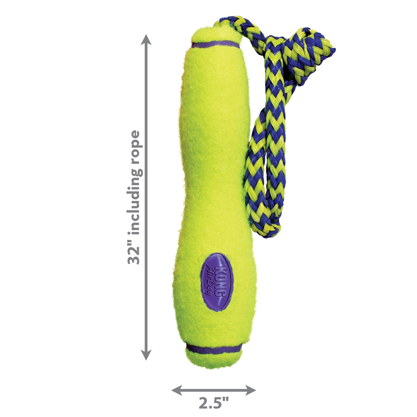 Kong Air Dog Fetch Stick with Rope Dog Toy, Large, Pack of 1