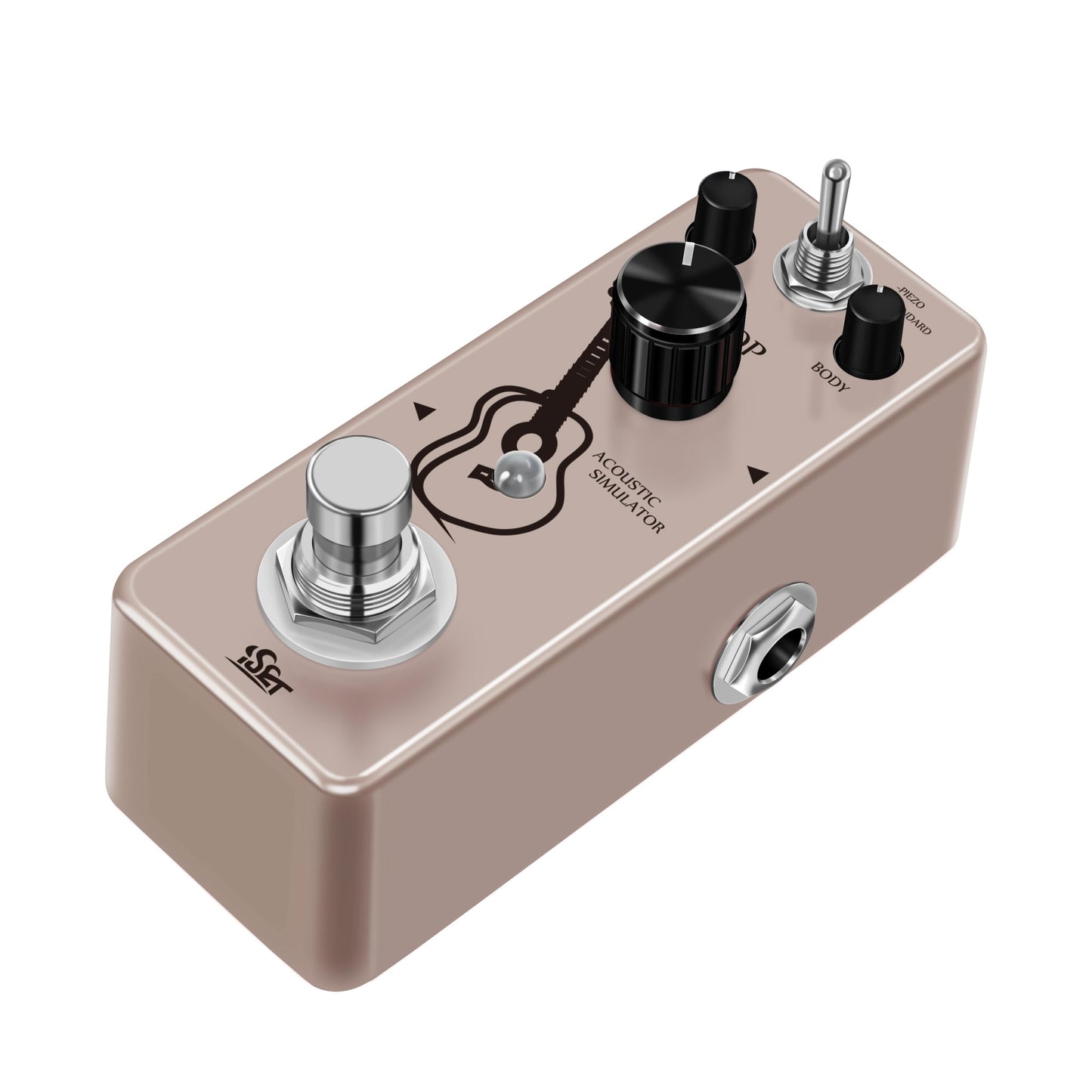 ISET Pedal de guitarra de escenario AC Pedal acústico para guitarra eléctrica BASS True Bypass