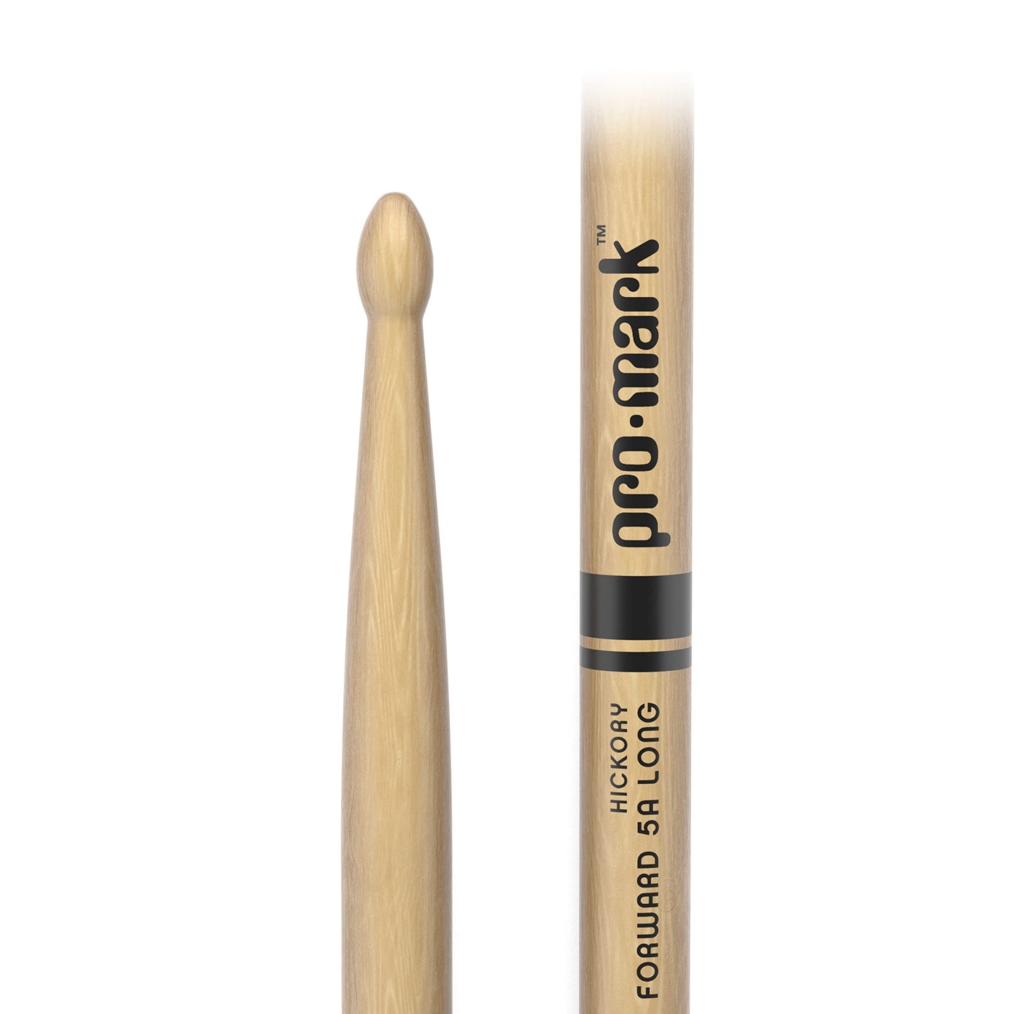 ProMark | Baquetas Classic Forward 5A Long Hickory, punta de madera ovalada, 1 par