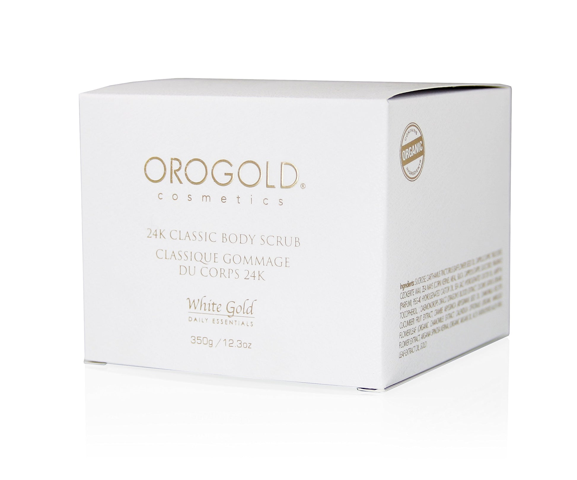 Exfoliante Corporal Clásico OROGOLD Cosmetics Blanco 24K