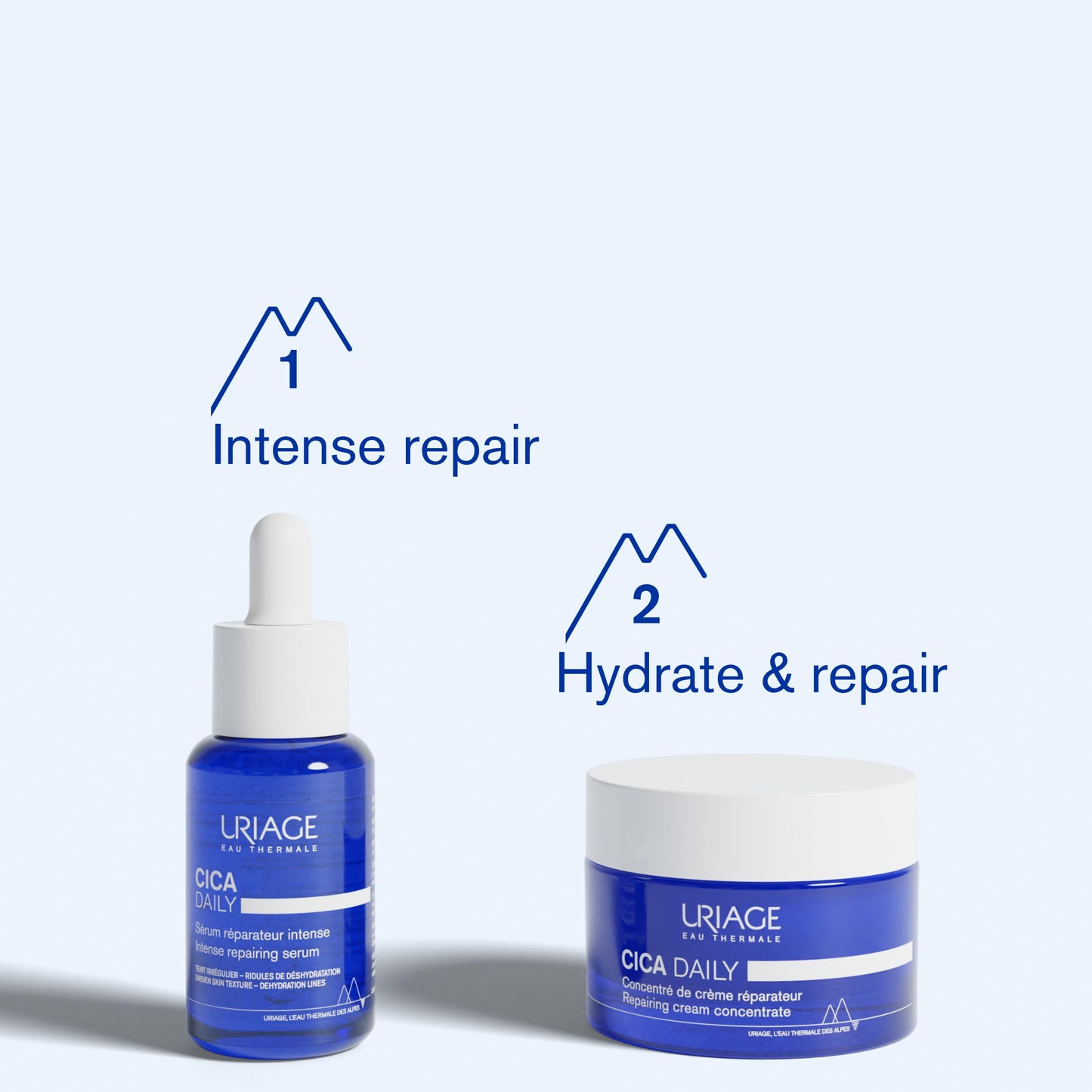 Uriage Cica-Daily Sérum Reparador Intenso con Centella Asiática 30ml - Ácido Hialurónico y Vitamina B5 - Repara y Protege de las Agresiones Cotidianas - Sin Perfume - 97% Ingredientes de Origen Natural