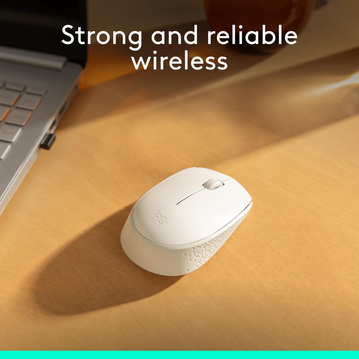 Logitech M170 Mouse Inalámbrico, con tecnología 2,4 GHz, batería de hasta 12 Meses con Modo Ahorro, Receptor USB, Cursor y Desplazamiento Preciso, Compatible con Windows, Mac y Chrome - Blanco