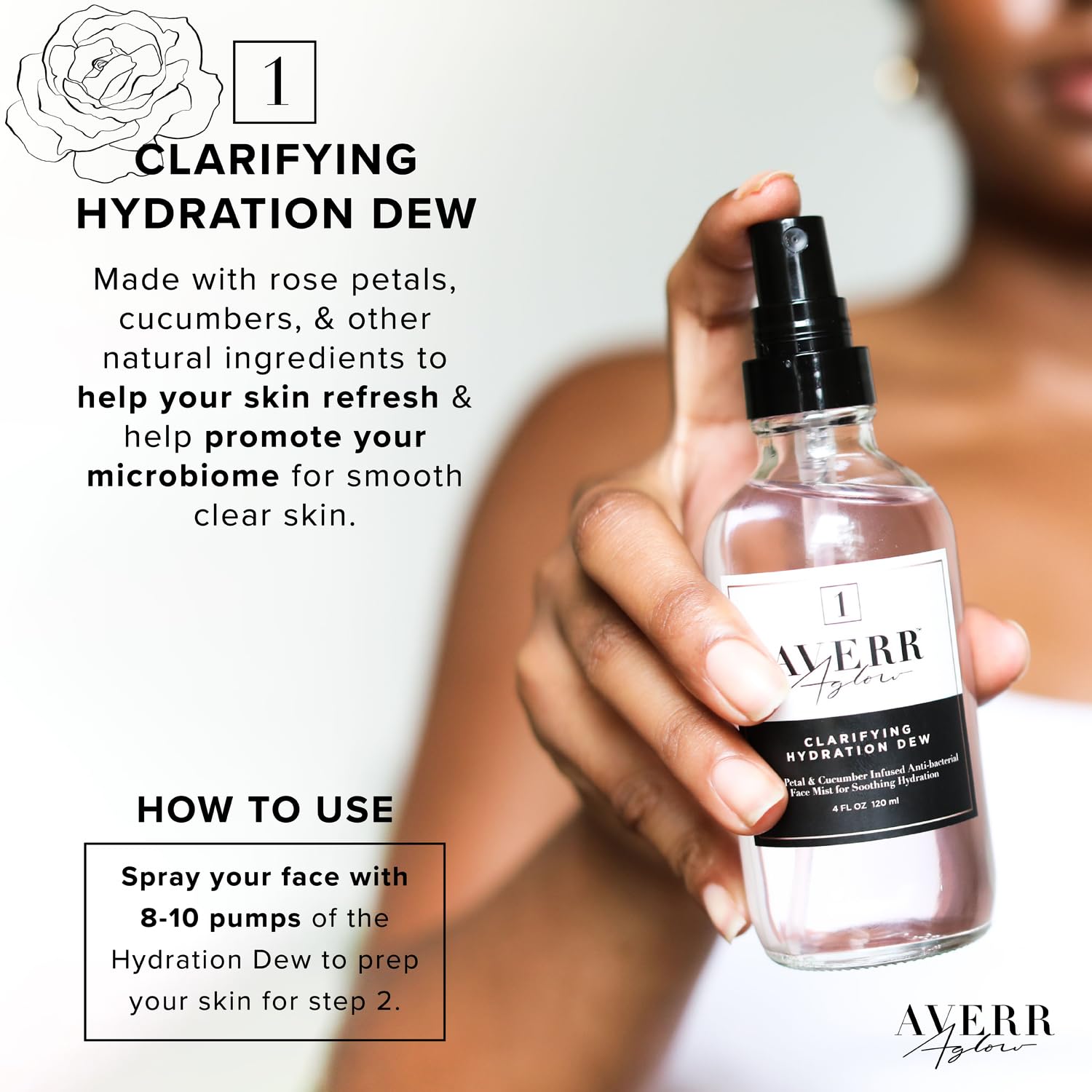 Averr Aglow Clear Skin Kit, Acne Treatment Kit, Face Skin Care, Breakouts Black Spot Remover, Natural Solution 4PC, Control Blemishes & Redness, All Natural Face Care Solution Set