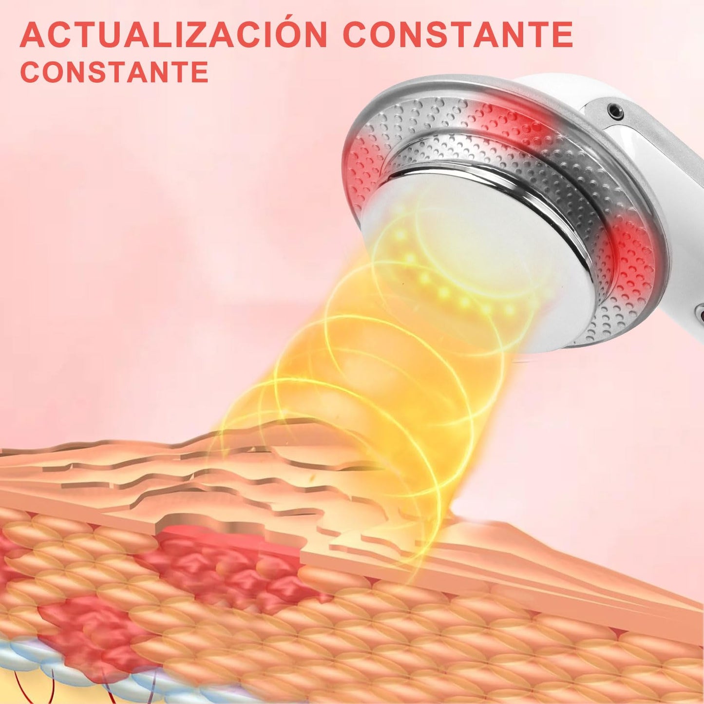 Masajeador Ultrasónica de Cavitación 3 en 1, EMS Terapia de Luz Infrarroja, Ultrasonido Fisioterapia Máquina Dispositivo Eléctrico,Masajeador Multifuncional para Rostro Mano Brazo Cuello Pie Cuerpo