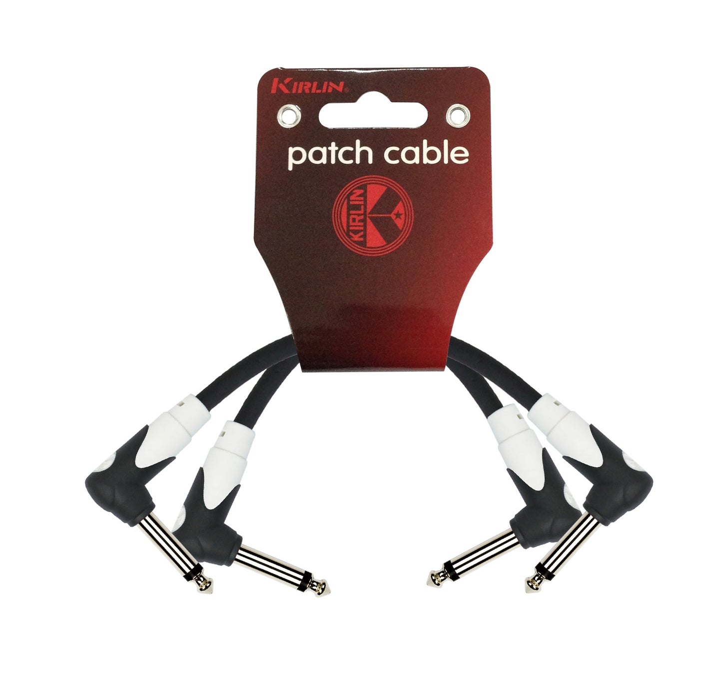 KIRLIN, KIRLIN CABLE - Cable de conexión para guitarra Kirlin LightGear LG2-203-6 pulgadas/BK, 6 pulgadas