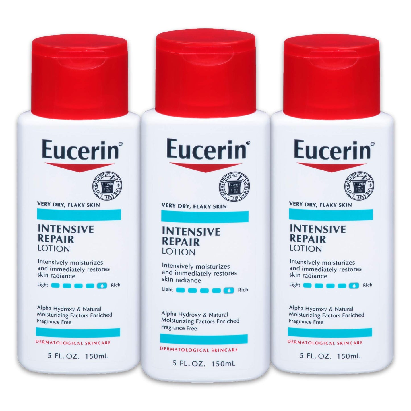 Eucerin Intensive Repair Very Dry Skin Lotion, 5 Fl. Oz, Pack Of 3