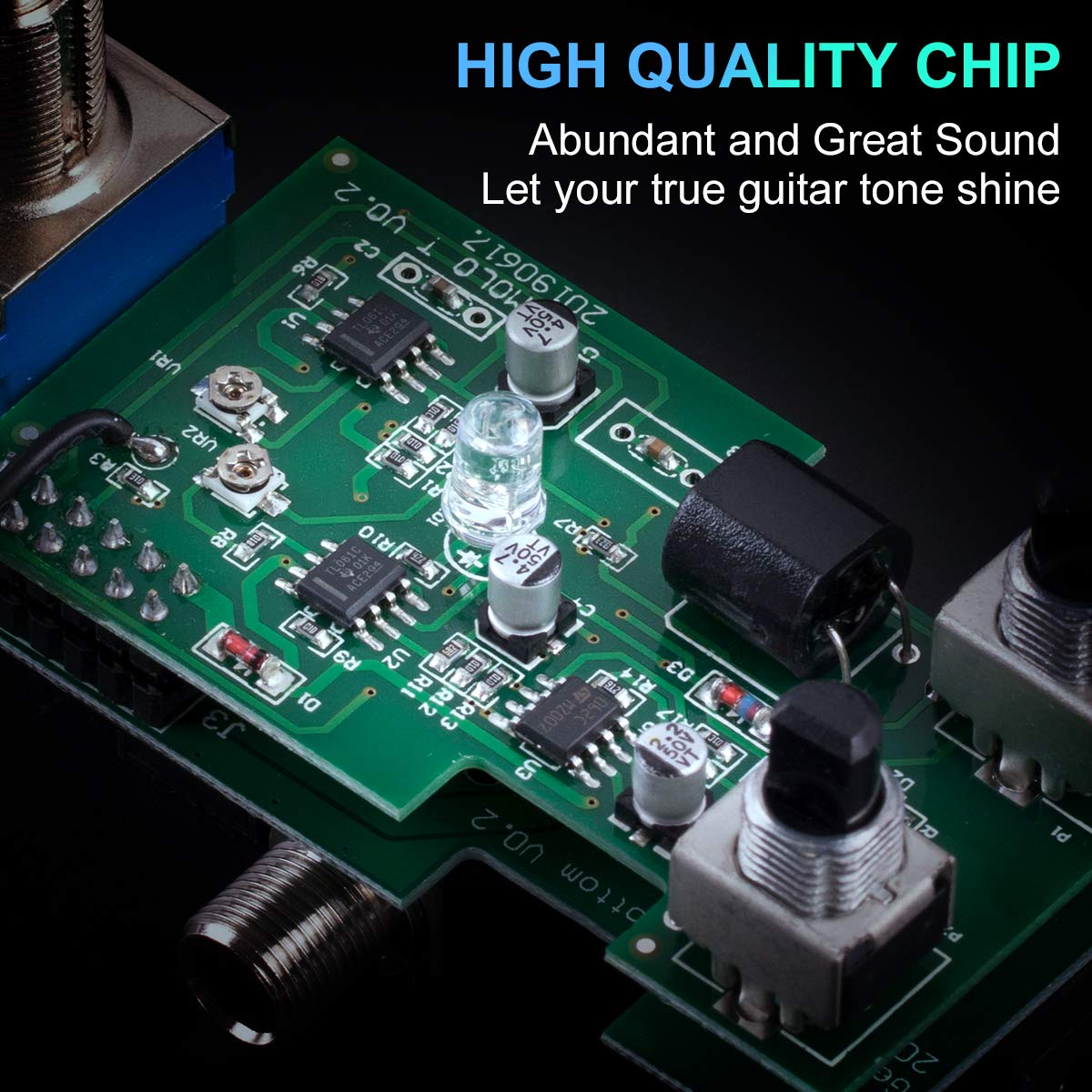 lotmusic Pedal de efectos de guitarra eléctrica Mini tipo único DC 9V True Bypass (Tremolo)