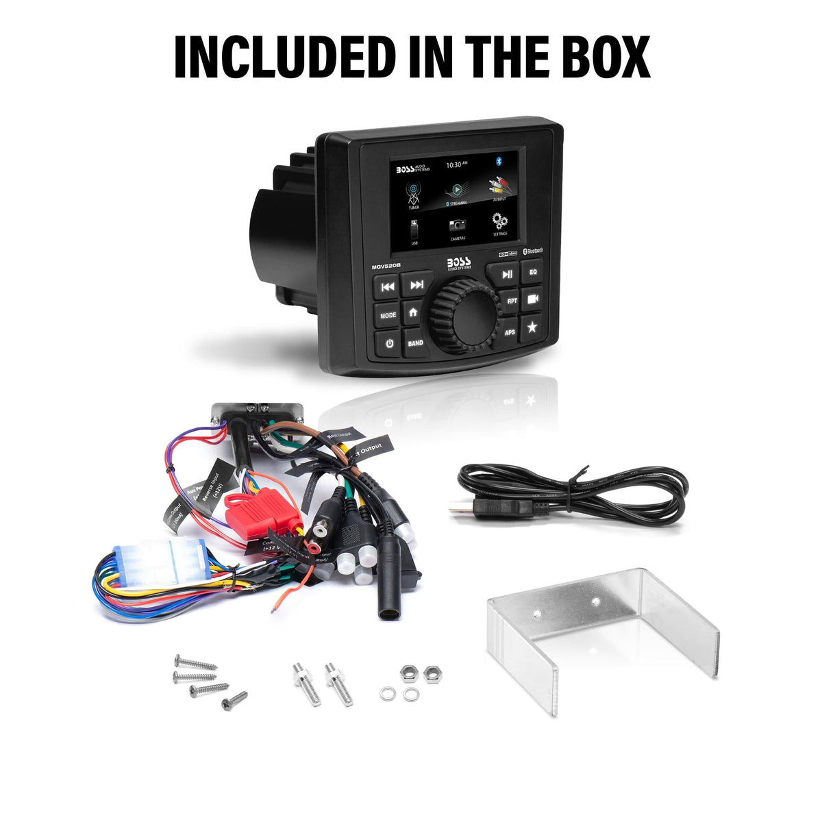 Estéreo Marino Boss Audio MGV520B Negro AM/FM/BT/USB