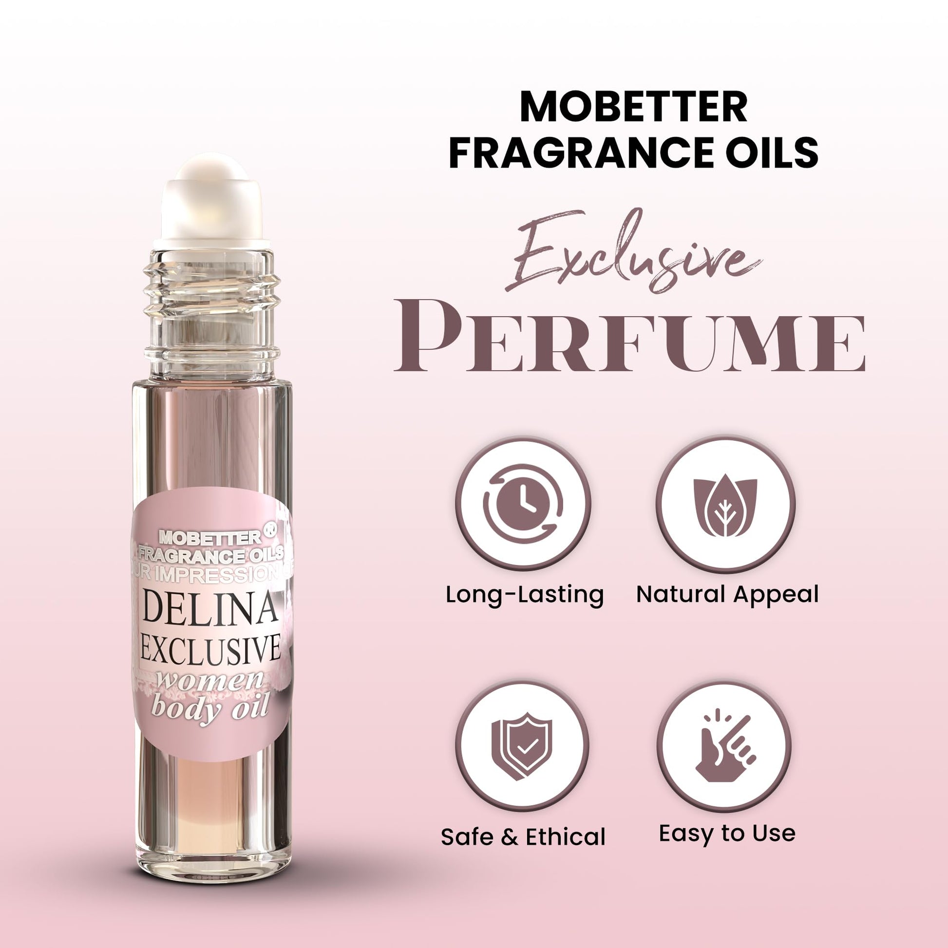 Aceite Corporal Mobetter Fragrance Oils Impresión Delina exclusivo para Mujer