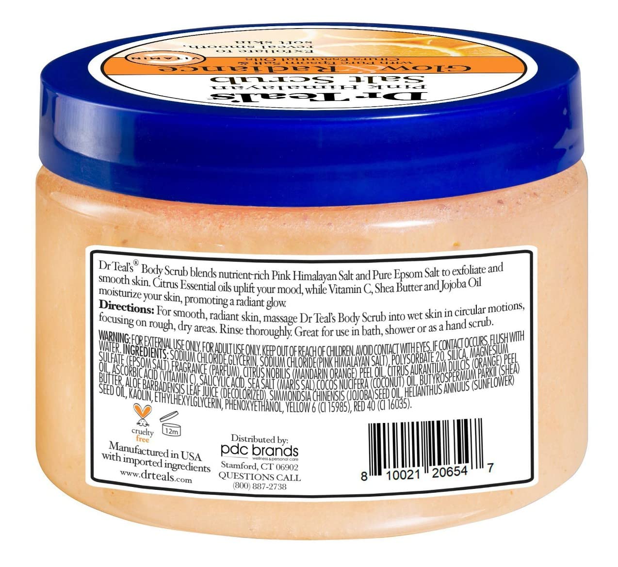 Dr Teal's PANGP Exfoliante Con Sal Glow & Radiance 454 Gr Dr Teals
