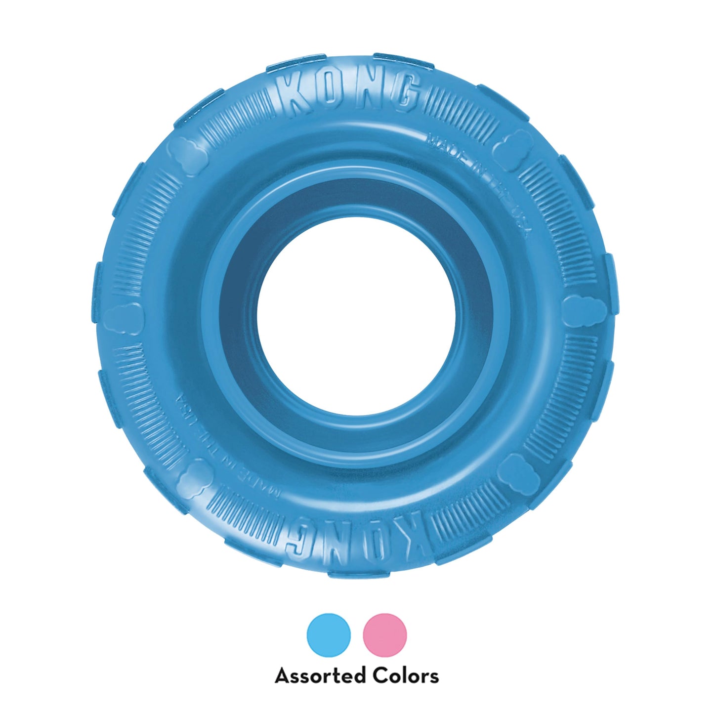 Kong Puppy Tires, color Rosa/Azul, Chico