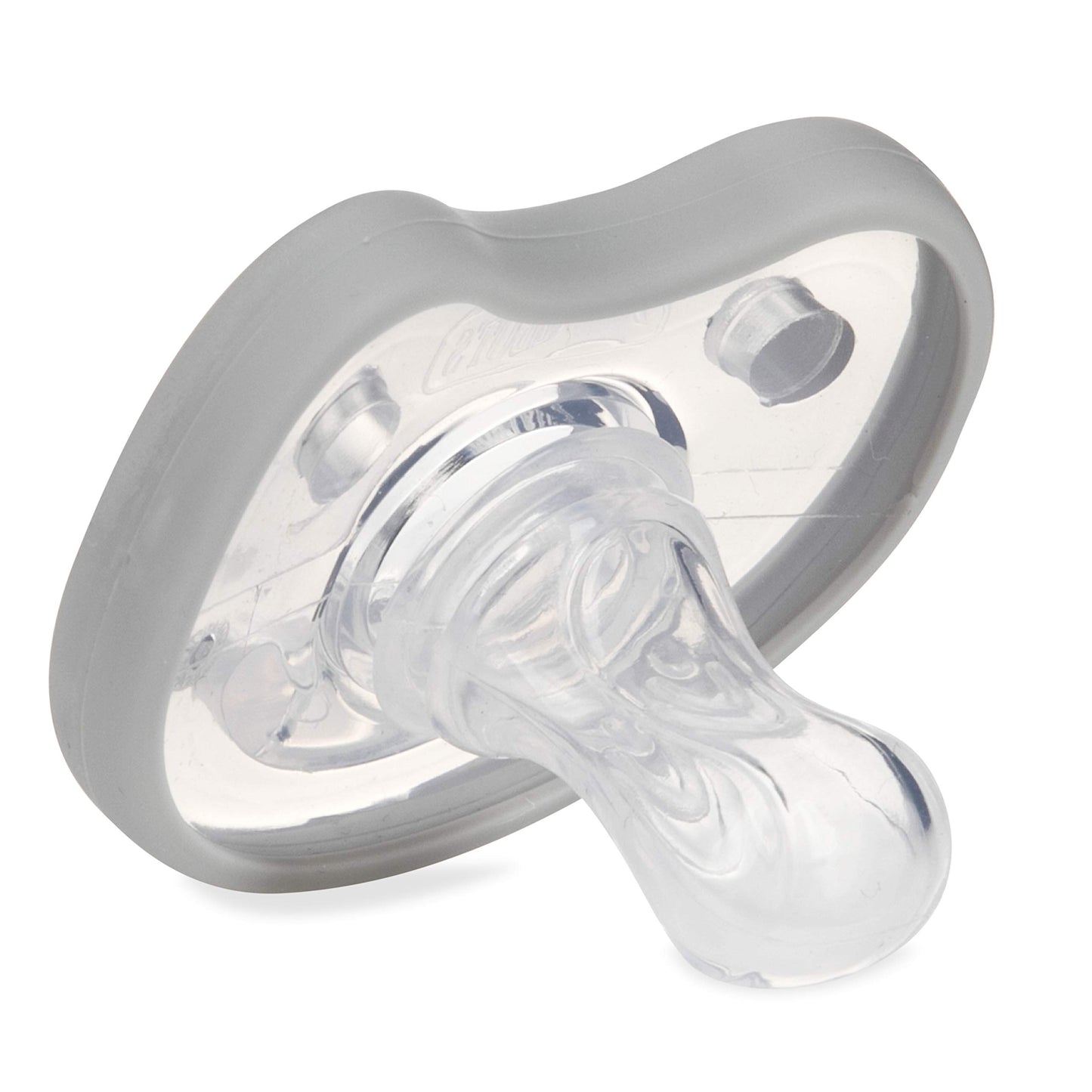 Chupetes Ortodónticos Dr. Talbot's Azul Gris Soft-Flex 6-12 Meses Paquete de 2