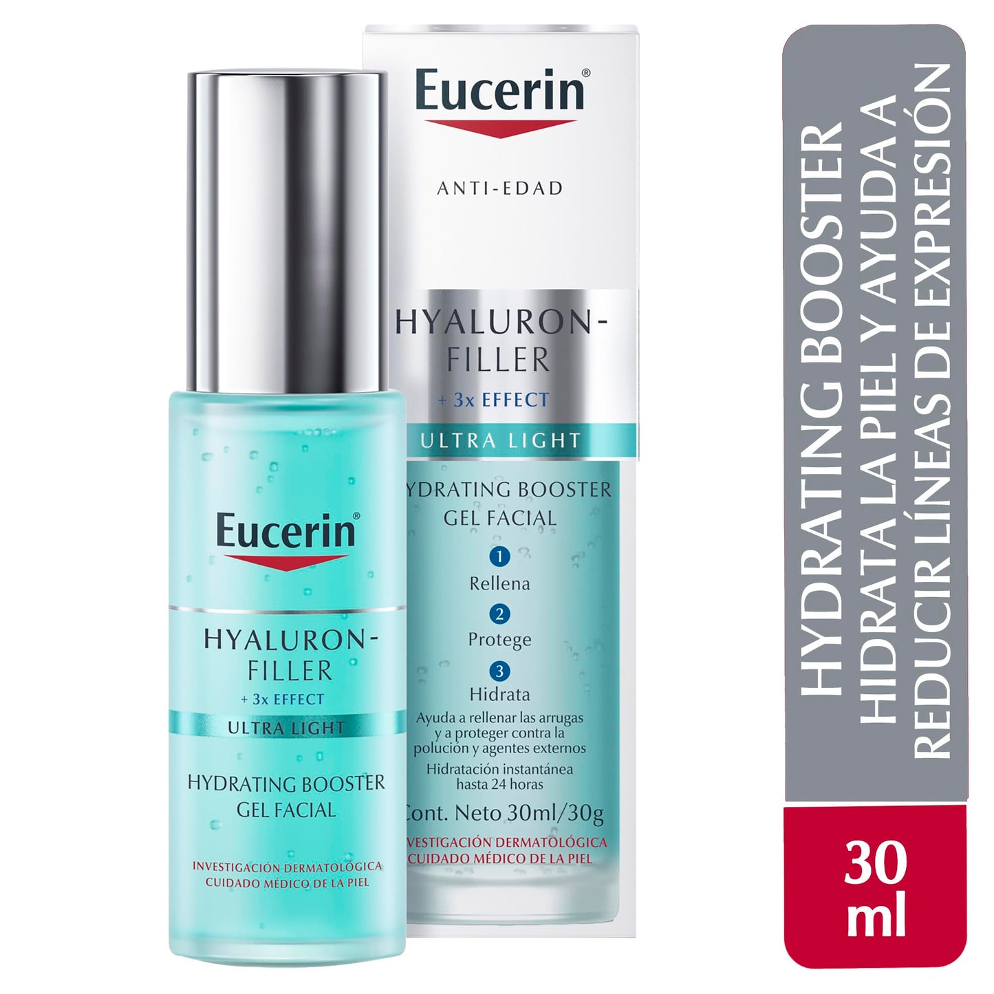 Eucerin Gel hidratante ácido hialurónico Hyaluron Filler Moisture Booster,30ml