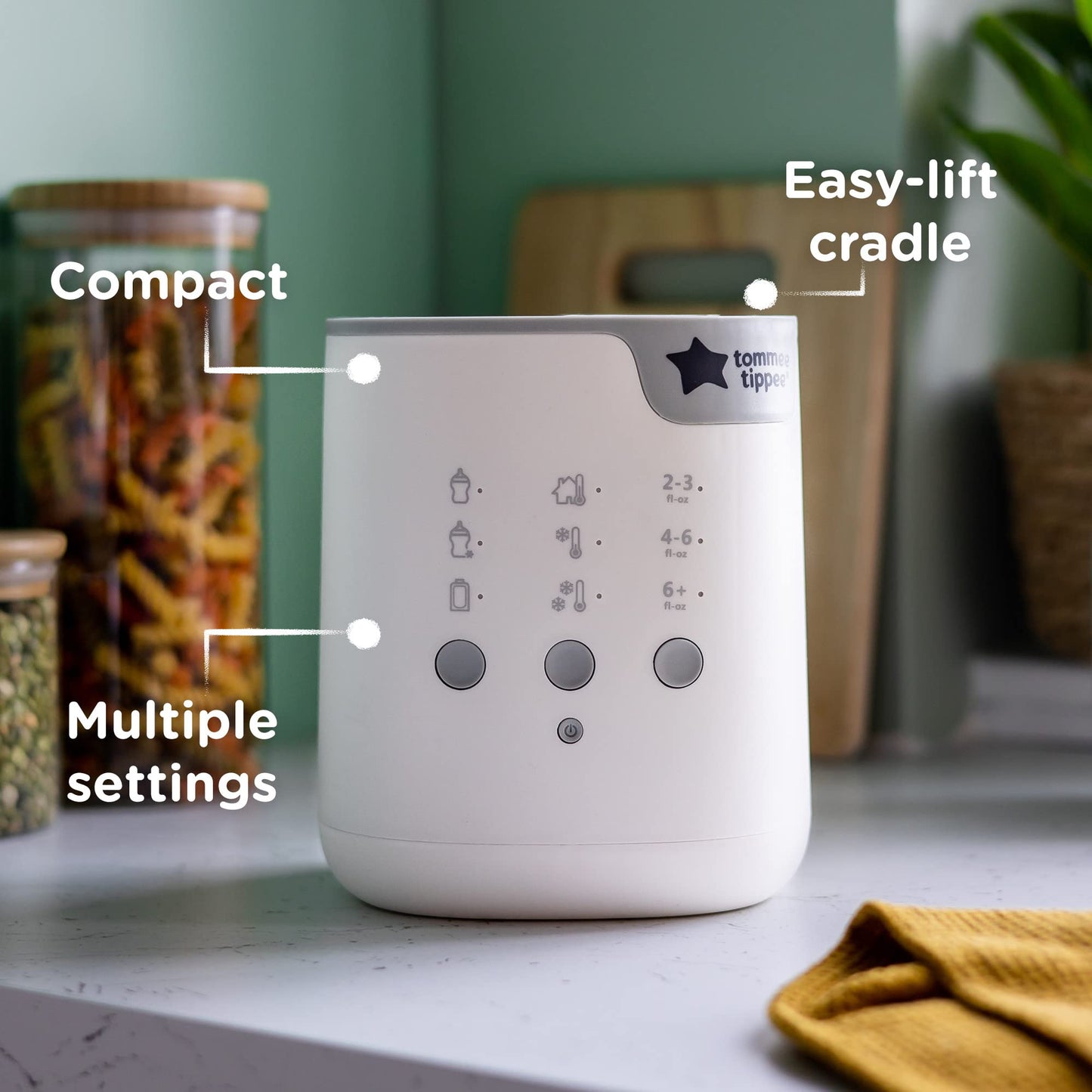 Calentador de Biberones Tommee Tippee Blanco Temporizador Automático