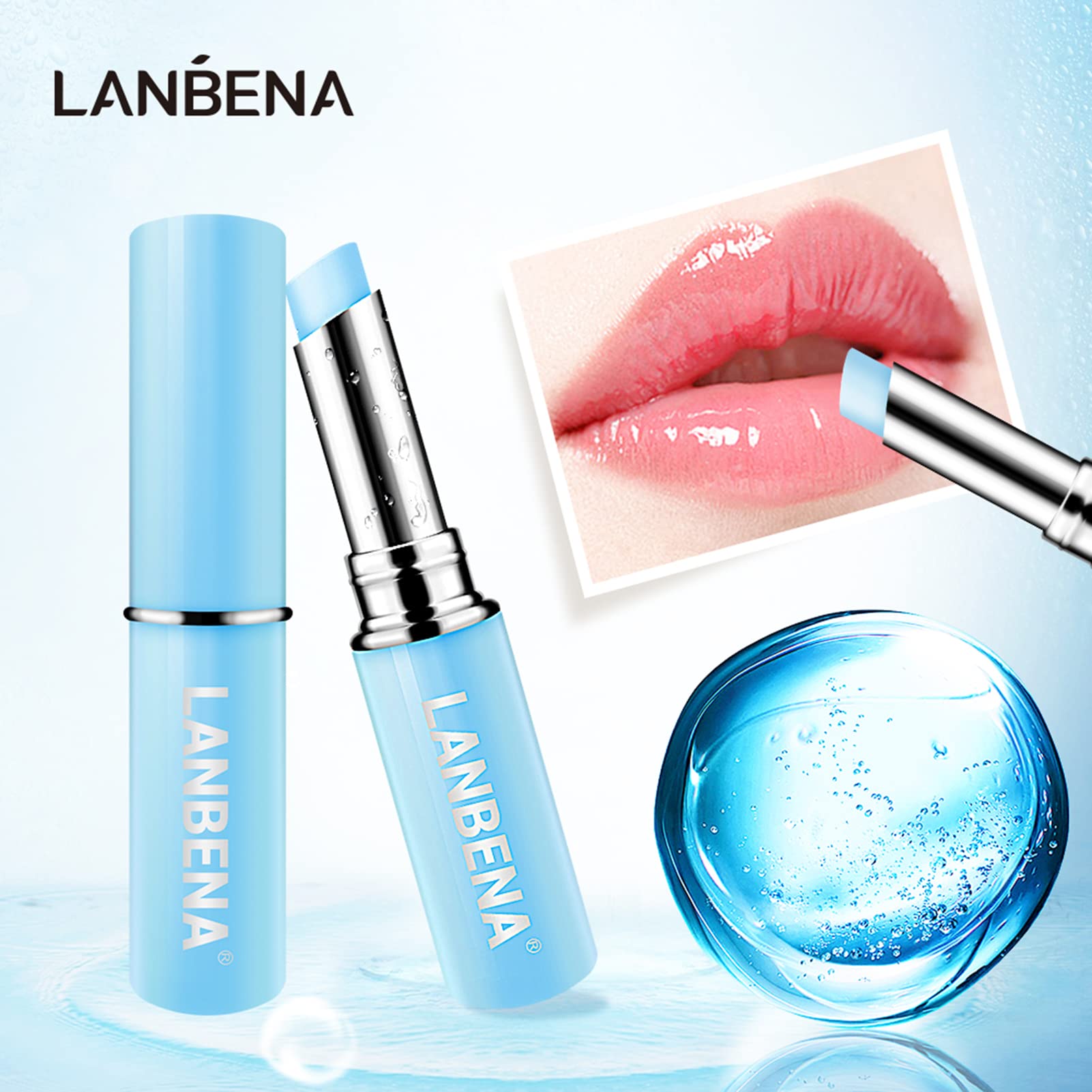 SZITW Bálsamo labial con ácido hialurónico Relleno labial Extracto natural Desvanecimiento de las líneas labiales Lápiz labial nutritivo Hidratante Cuidado labial duradero Uso diario
