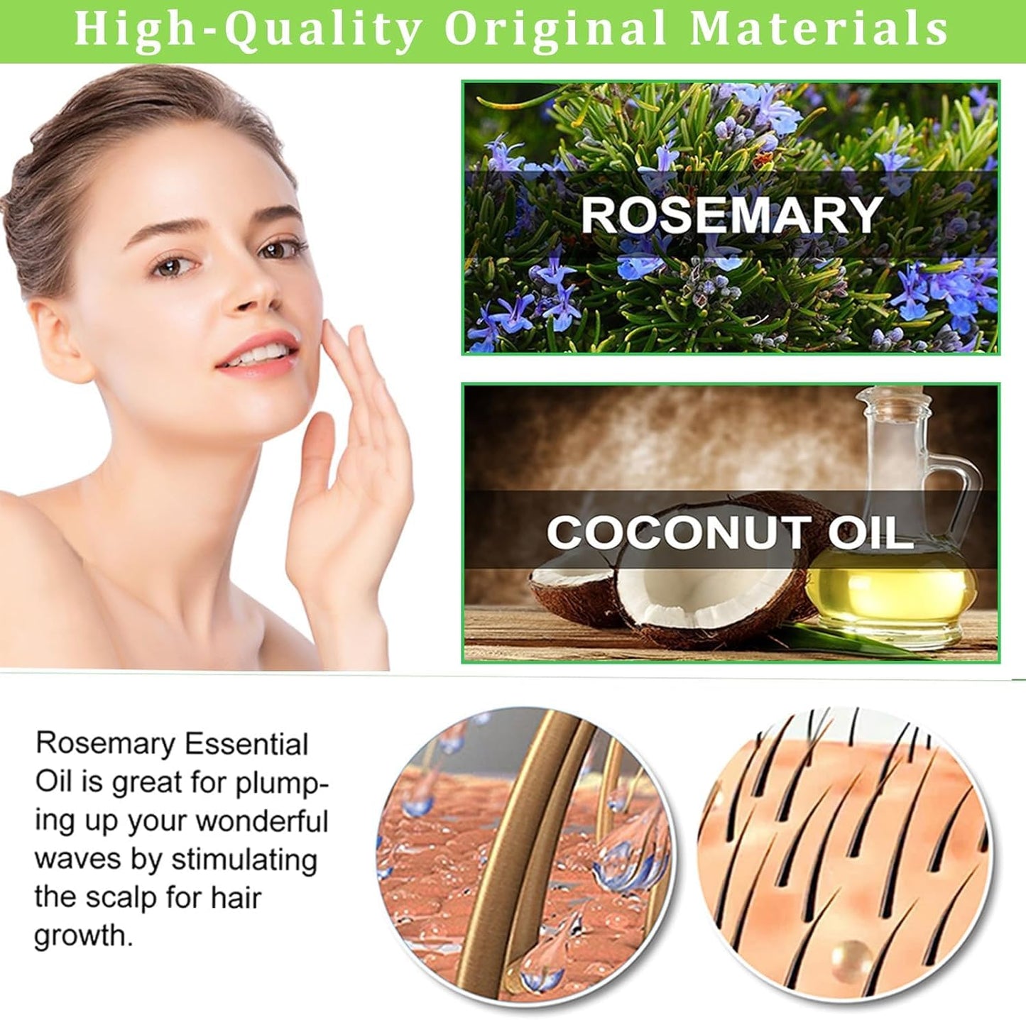 Aceite Esencial Rosemary Cuidado Cabello y Piel Crecimiento Aromaterapia 30 ml