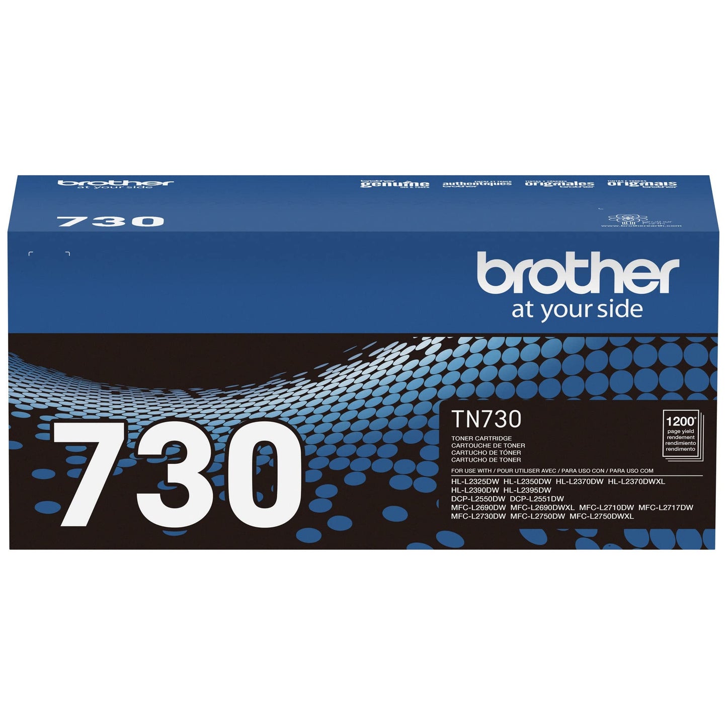 BROTHER Carbrt3720, Tóner Tn730 Laser Monocromático Negro Productos De Oficina, Negro (Black), Única