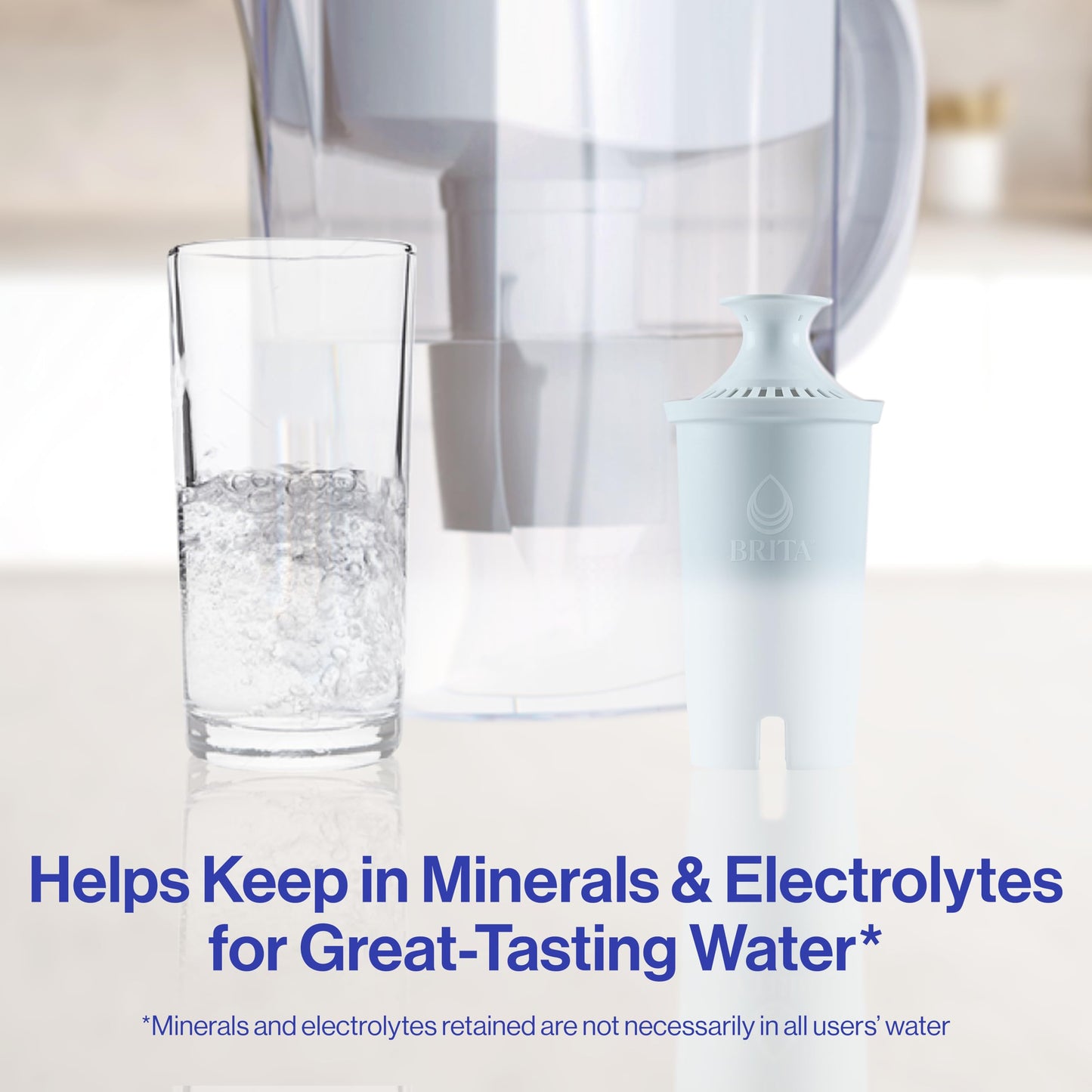 Brita Plus Filtro de agua, sin BPA, filtro de repuesto de alta densidad para jarras y dispensadores, reduce 2 contaminantes*, dura dos meses o 40 galones, incluye 6 filtros