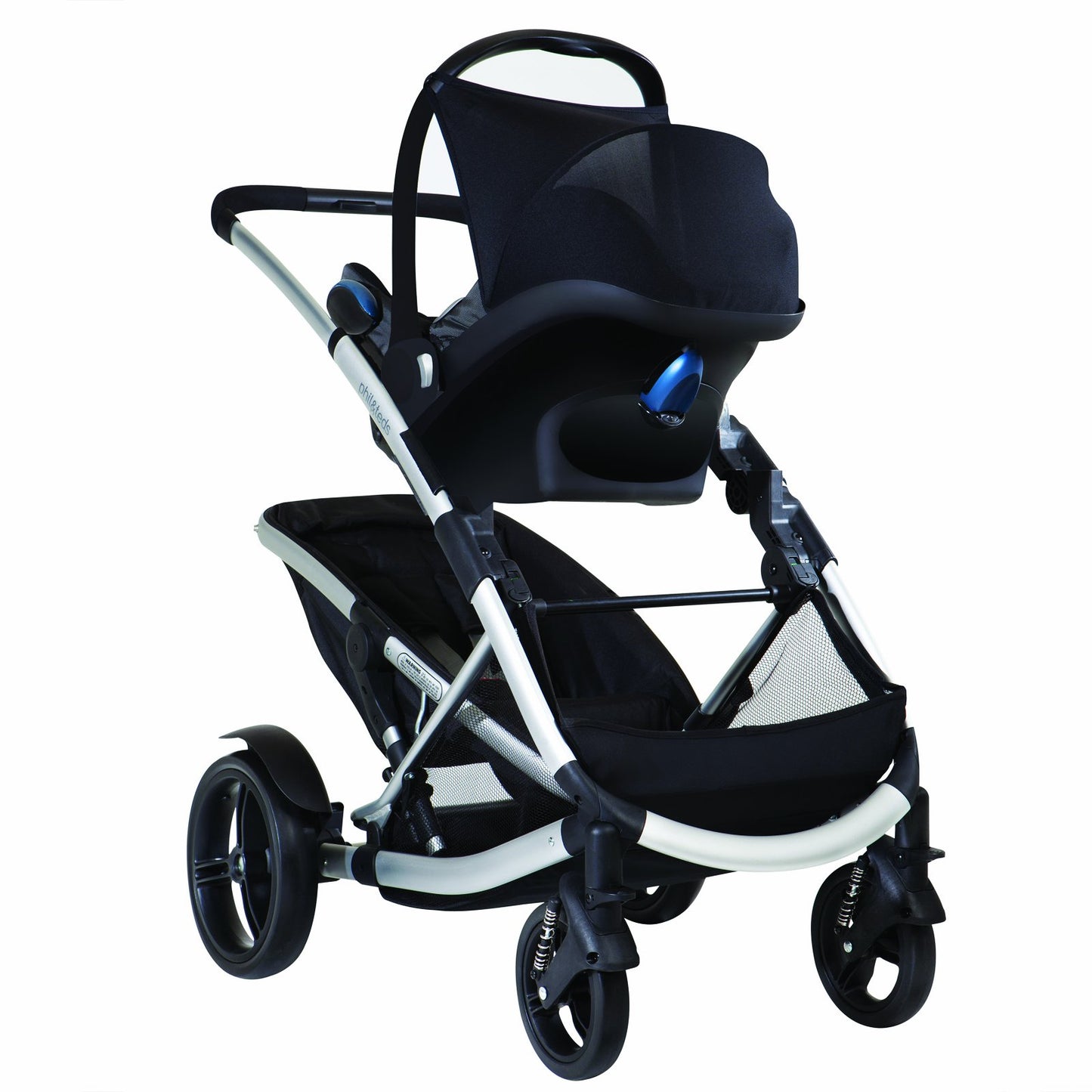 Adaptador de Asiento de Coche phil&teds Negro Principal para Asiento Infantil