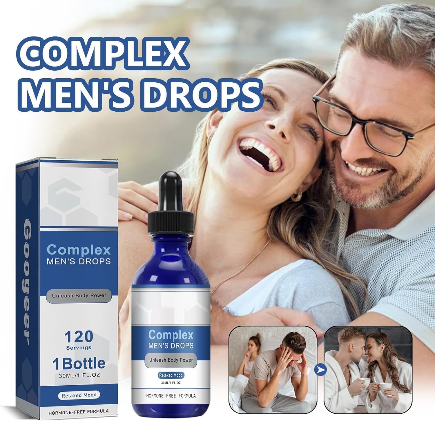 NexusBio Labs Men's Drops Super-Potent Formula 30ML - Set of 2